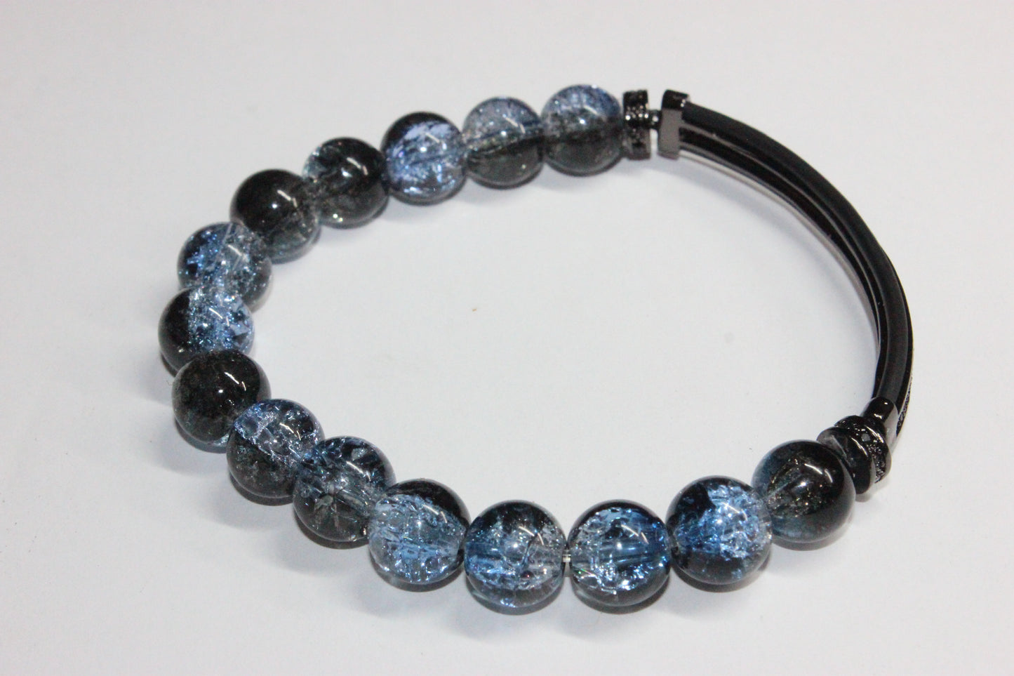 Black & Blue Beaded Bracelet