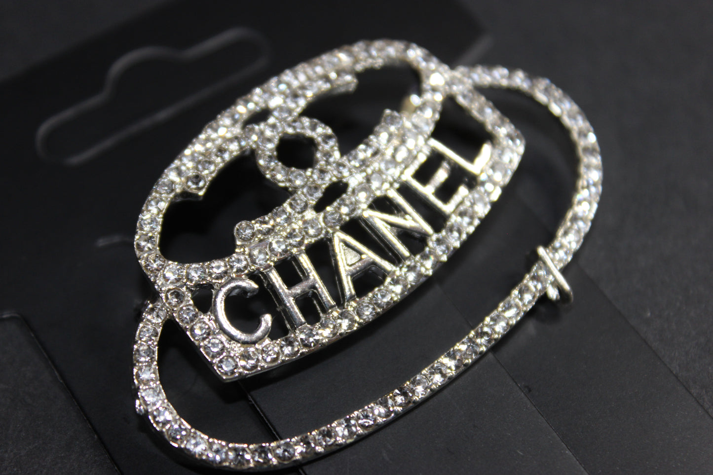 Silver Rhinestone Brooch/Pin