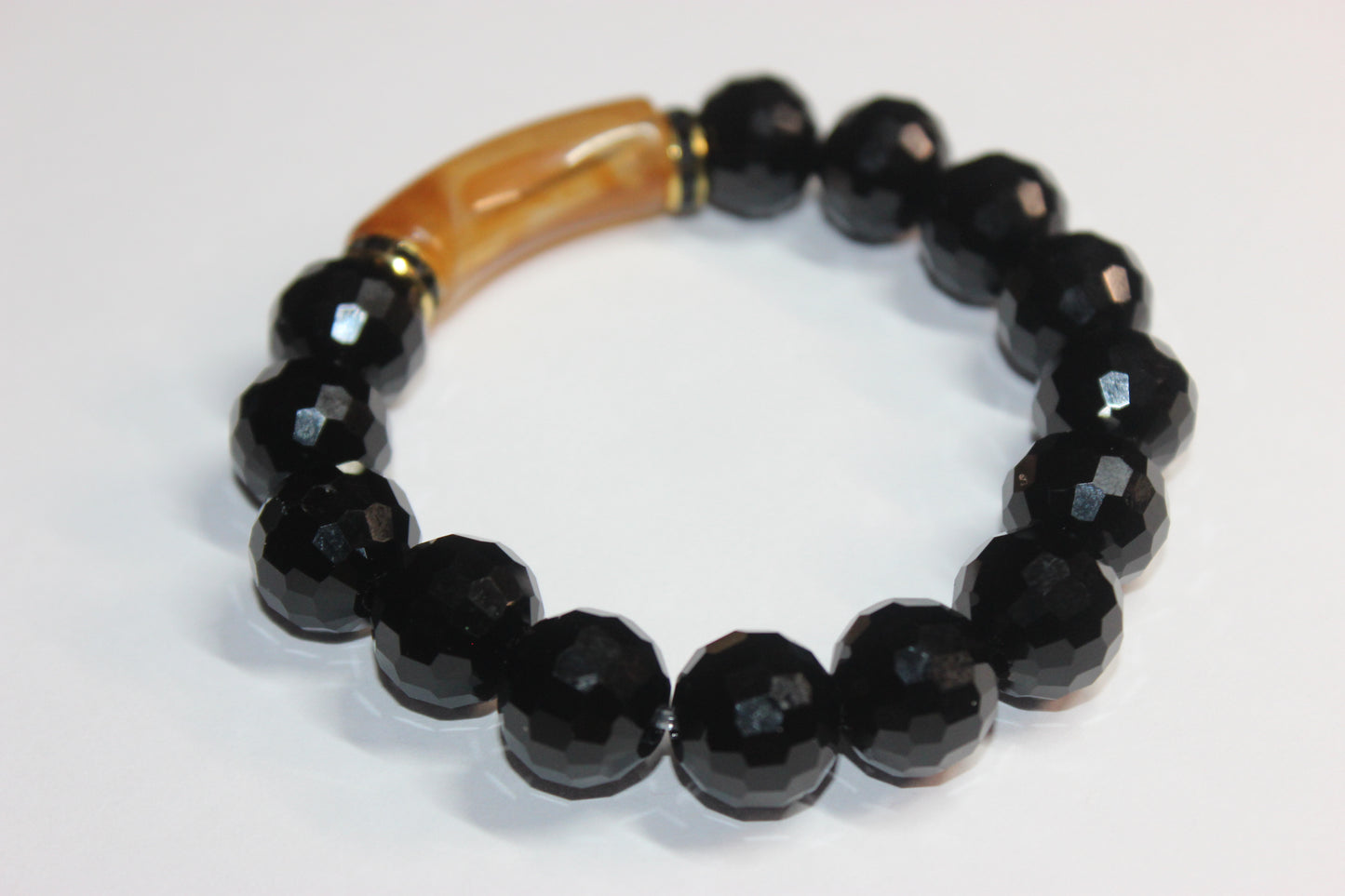 Topaz Marble/Gold Black Ice Bracelet