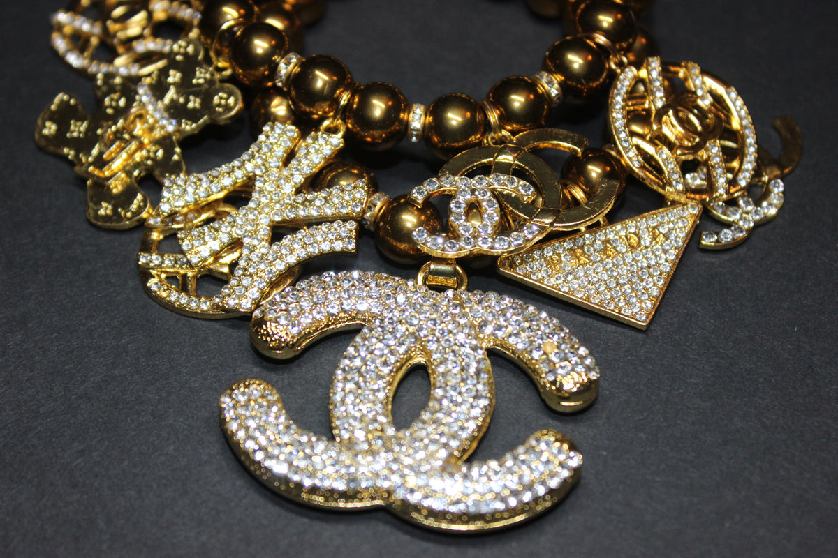 2 Piece Sìrai Gold Charm Bracelet Set