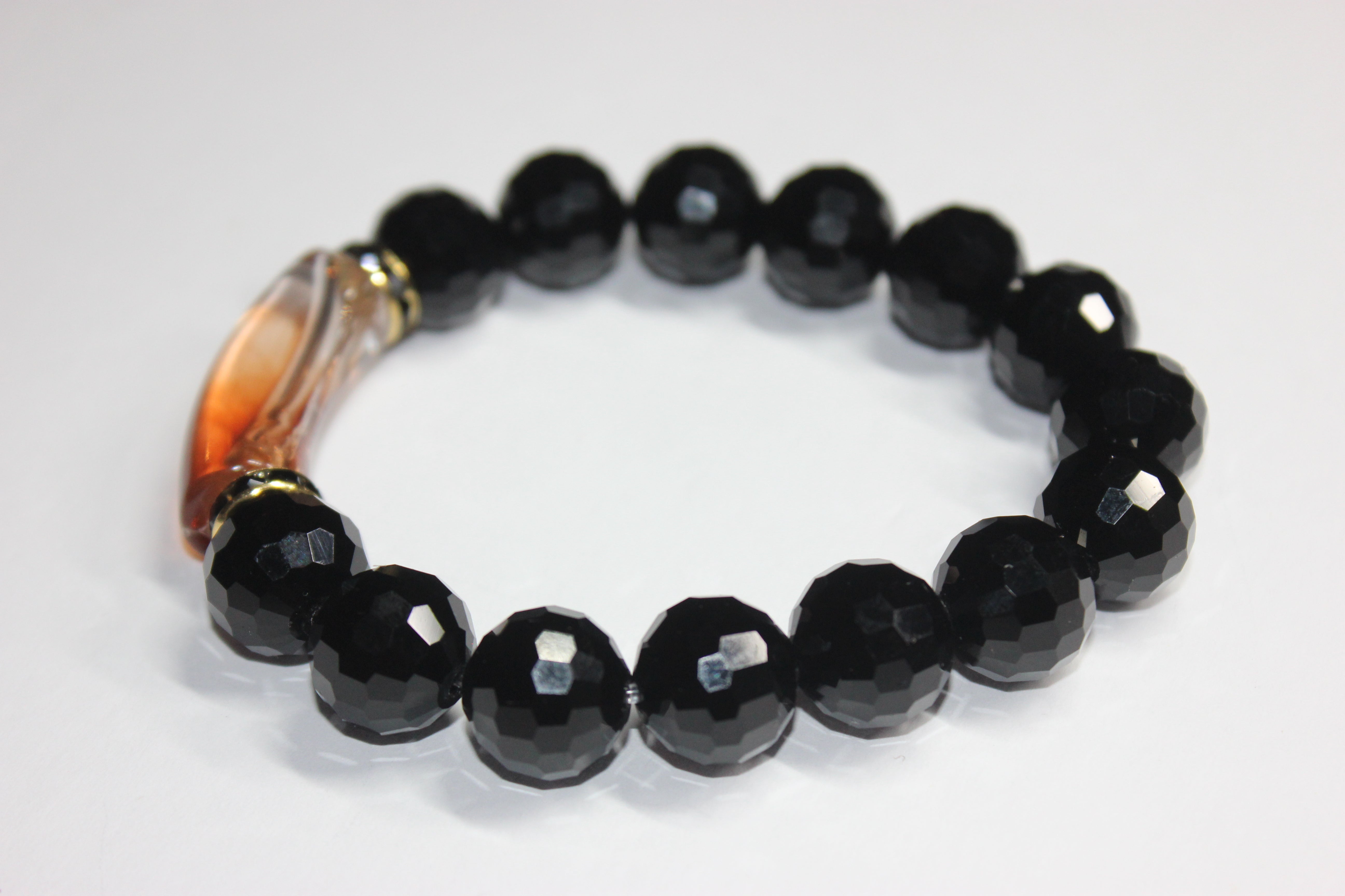 DeJri Black Ice Beaded Bracelet