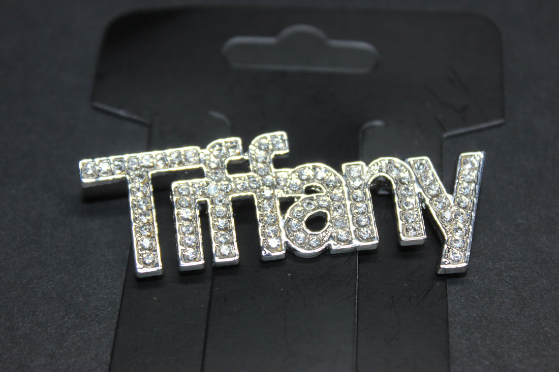 Silver Rhinestone Brooch Pin