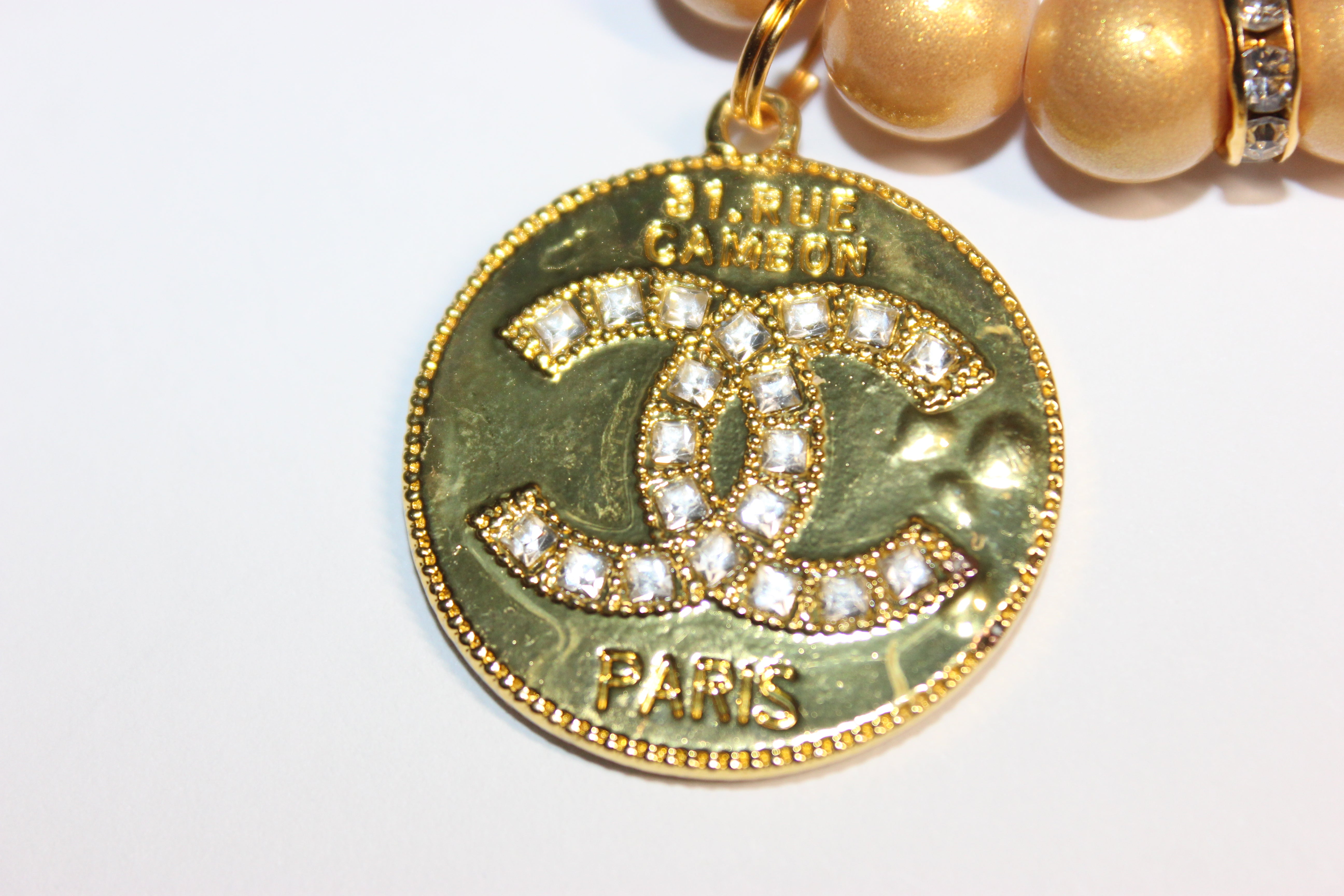 Mustard & Gold Charm Bracelet (1)
