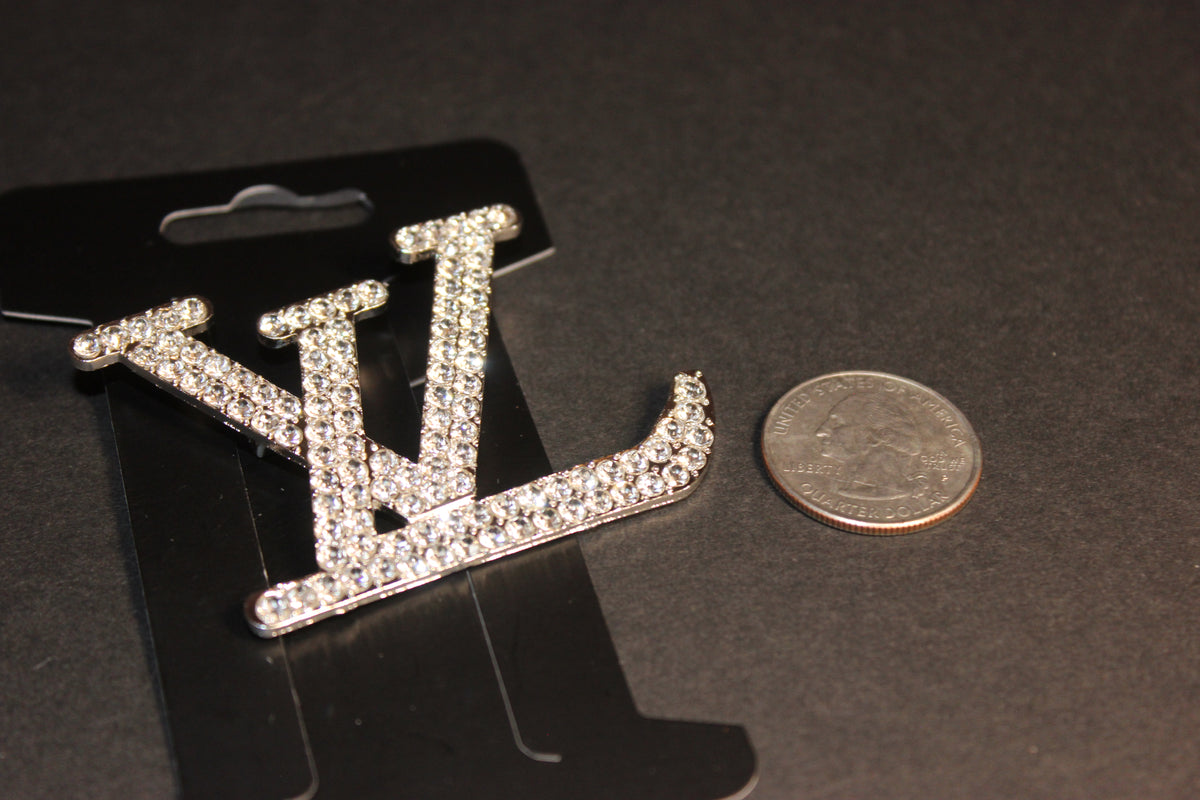 Silver & Rhinestone Brooch Pin