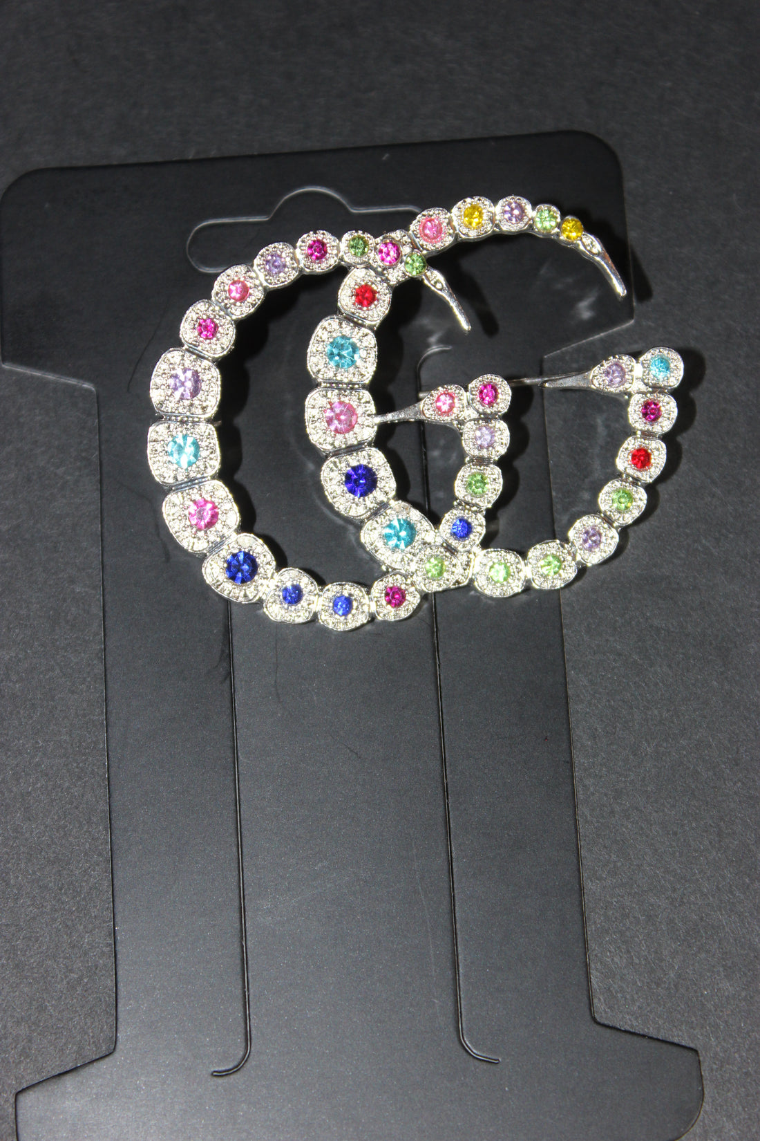 Multicolored Silver Brooch Pin