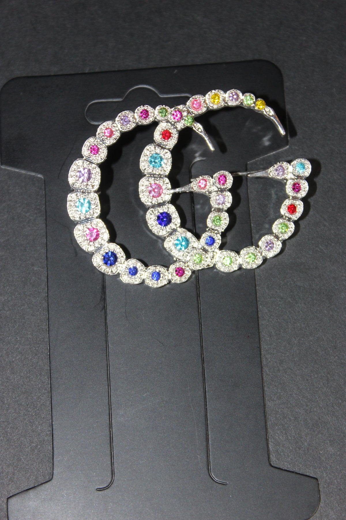 Multicolored Silver Brooch Pin