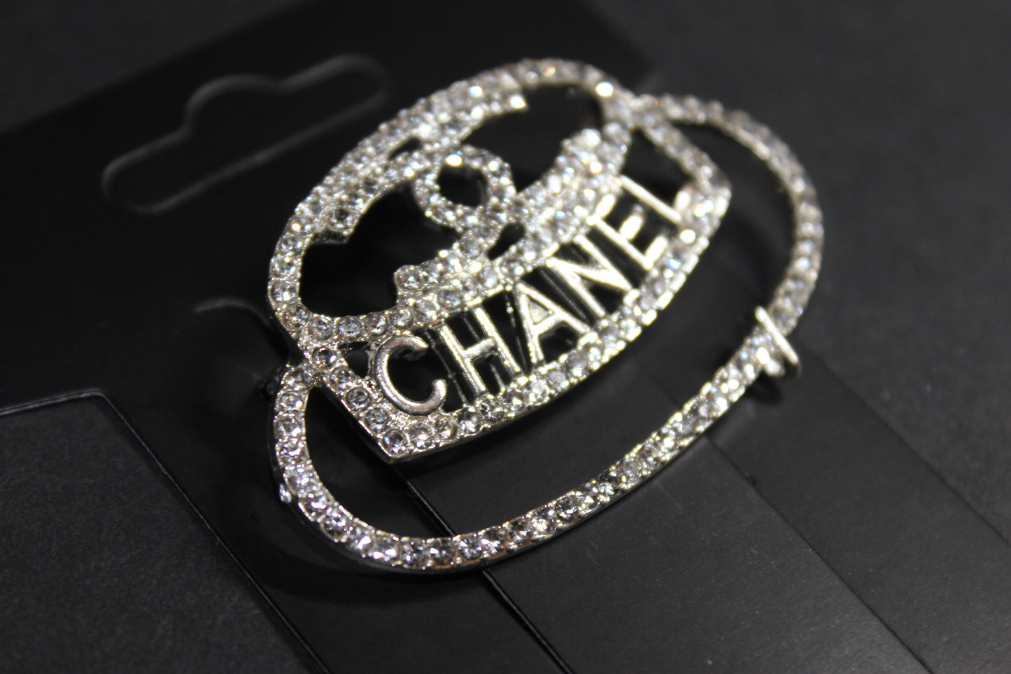 Silver Rhinestone Brooch/Pin