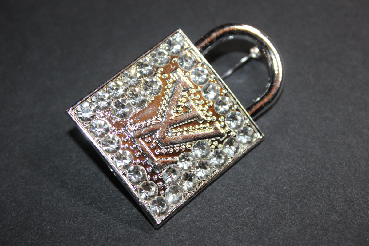 Silver Rhinestone Brooch Pin