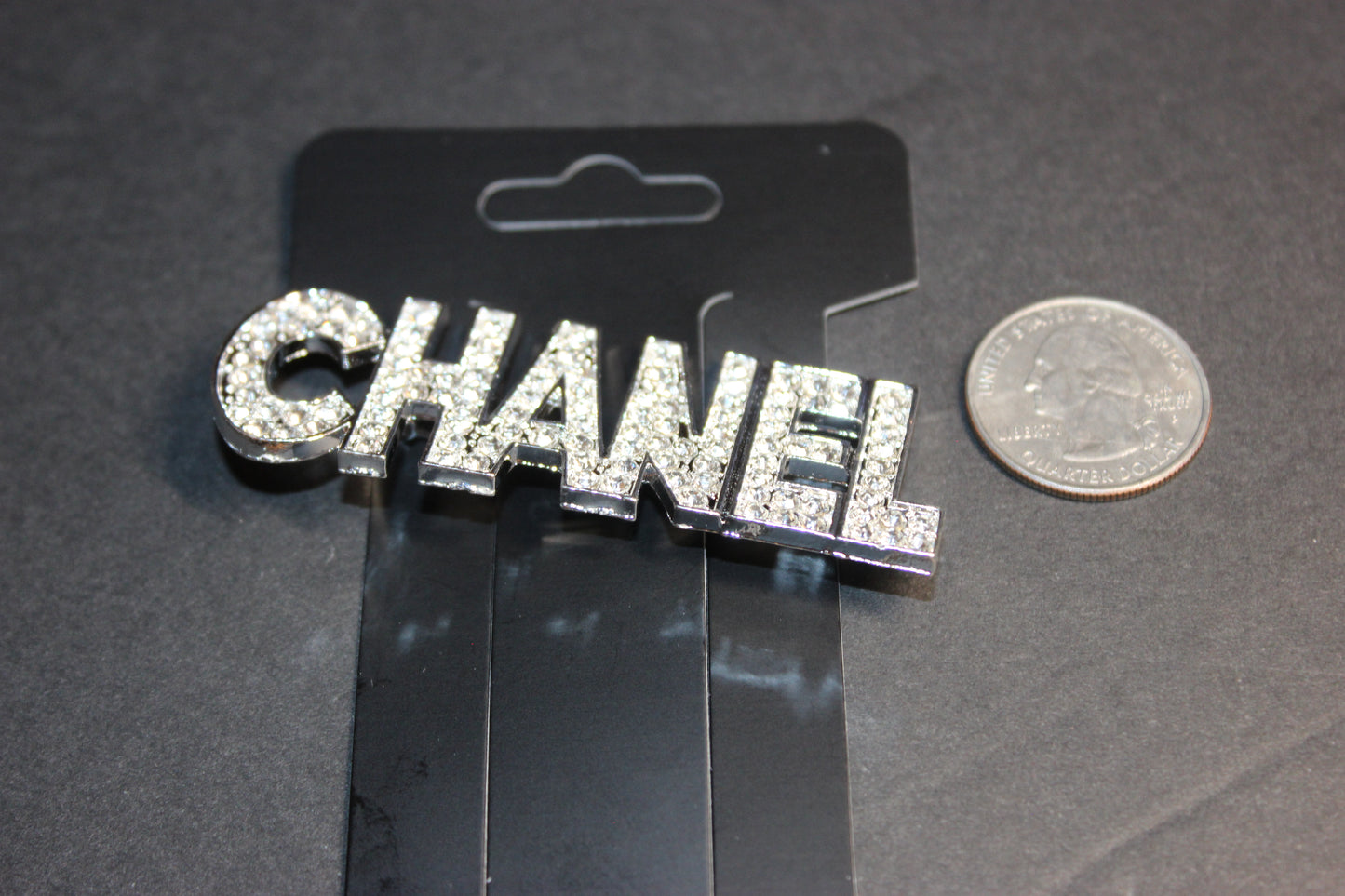 Rhinestone Silver Brooch Pin