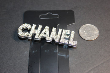 Rhinestone Silver Brooch Pin