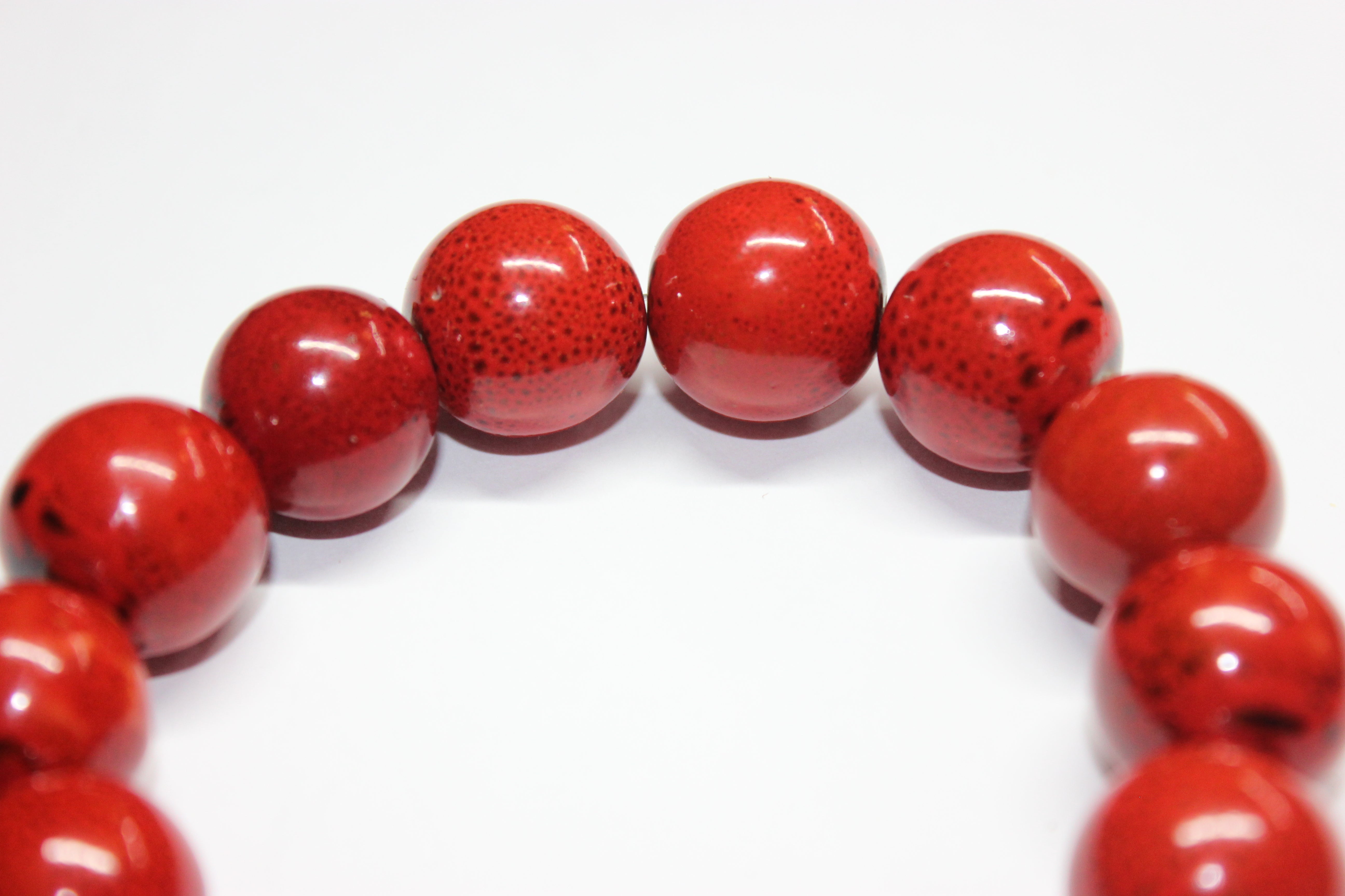Shades Of Orange Ceramic Gemstone Bracelet