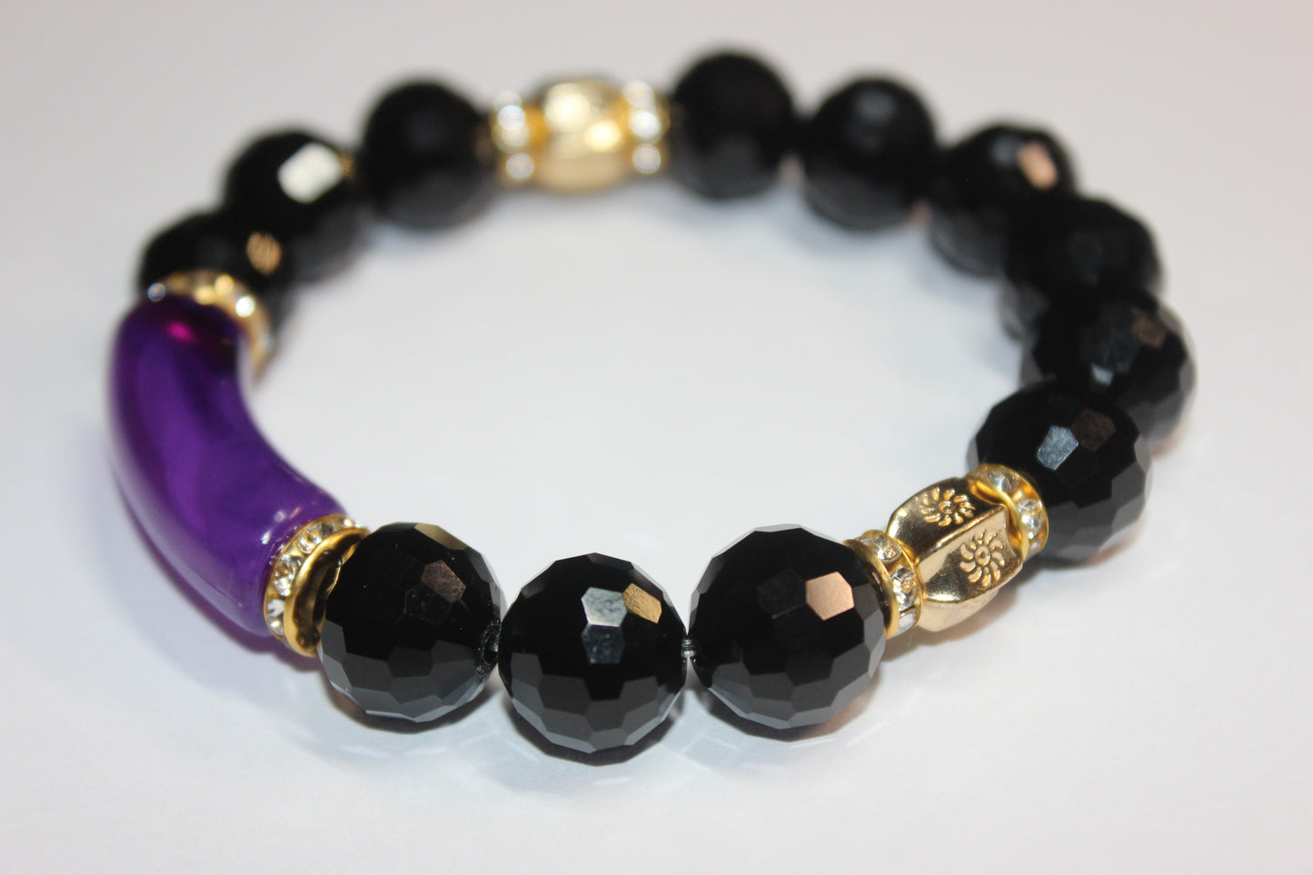 Black/Purple/Gold Black Ice Bracelet