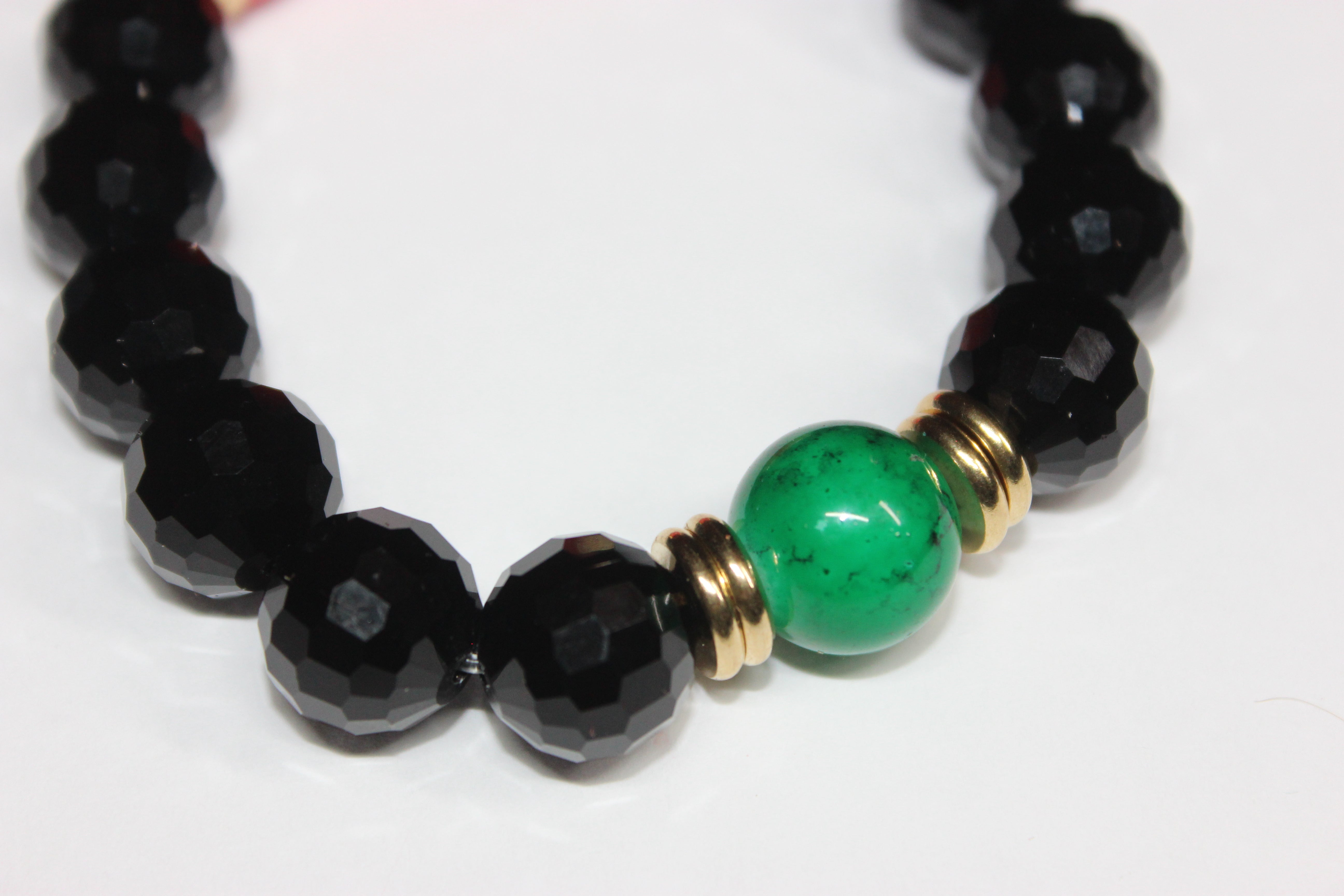 A CBC Collection Black Ice Exclusive Bracelet- Black/Red/Green/Gold