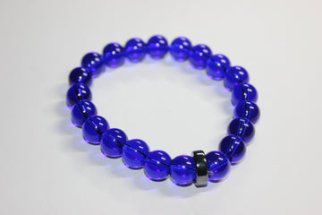 Blue & Black Beaded Bracelet