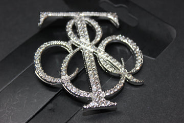 Silver Rhinestone Brooch Pin