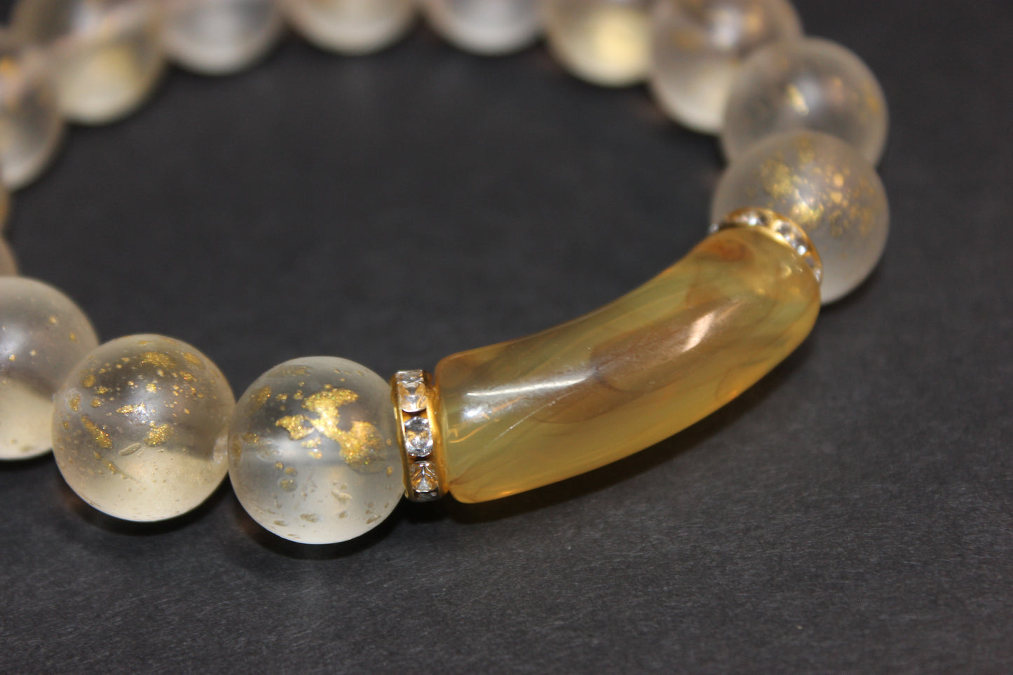 Shades Of Golden Earth-Toned Gemstone Bracelet
