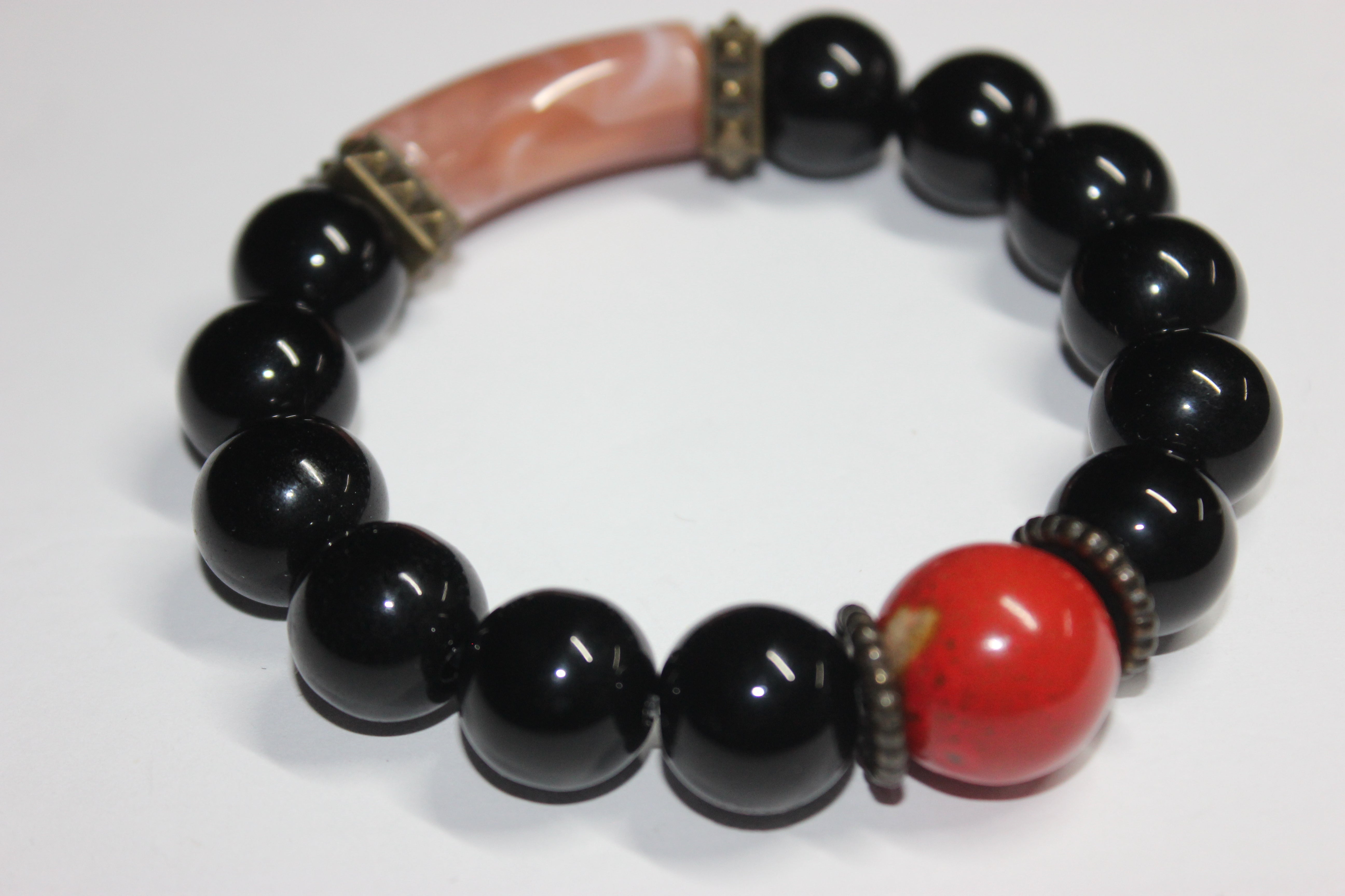 Pàralov Black Beaded Bracelet