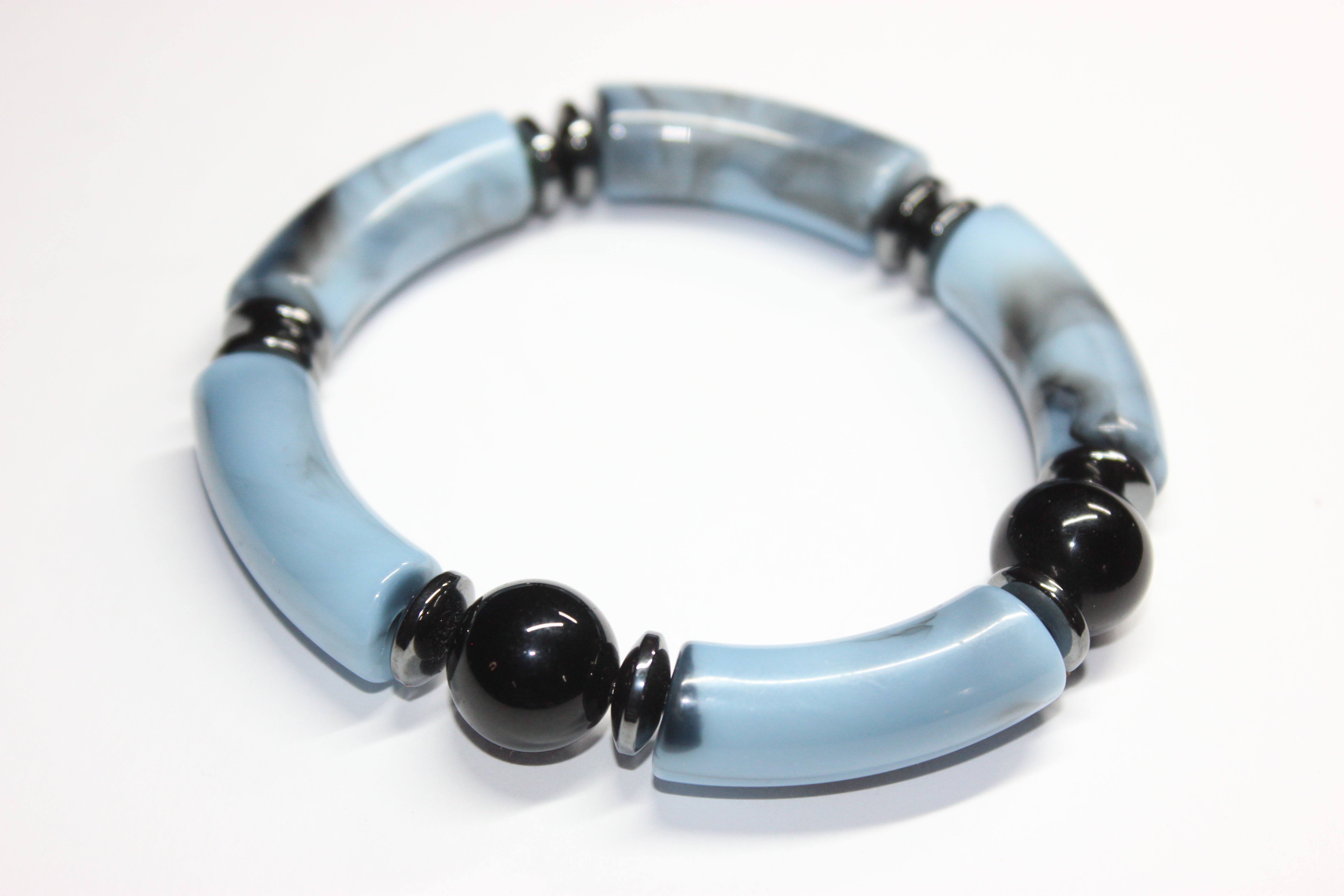 Shades Of Marble Blue & Black Onré Bracelet