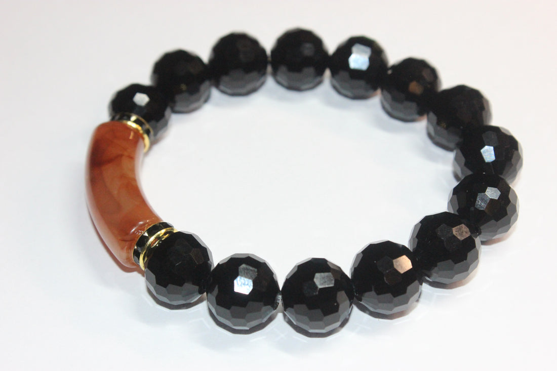 Black/Brown/Gold Black Ice Bracelet