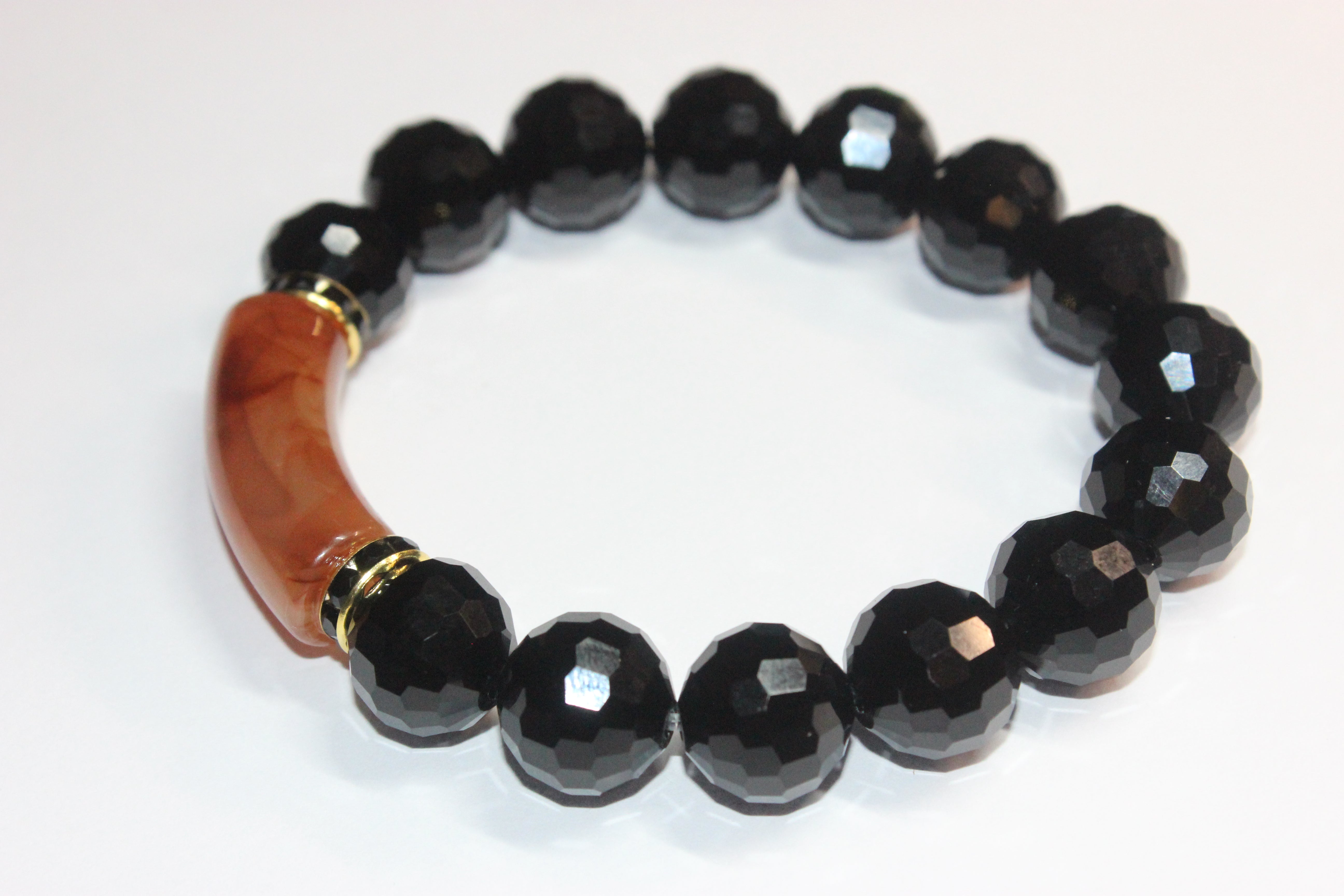 Black/Brown/Gold Black Ice Bracelet