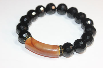 Black/Brown/Gold Black Ice Bracelet
