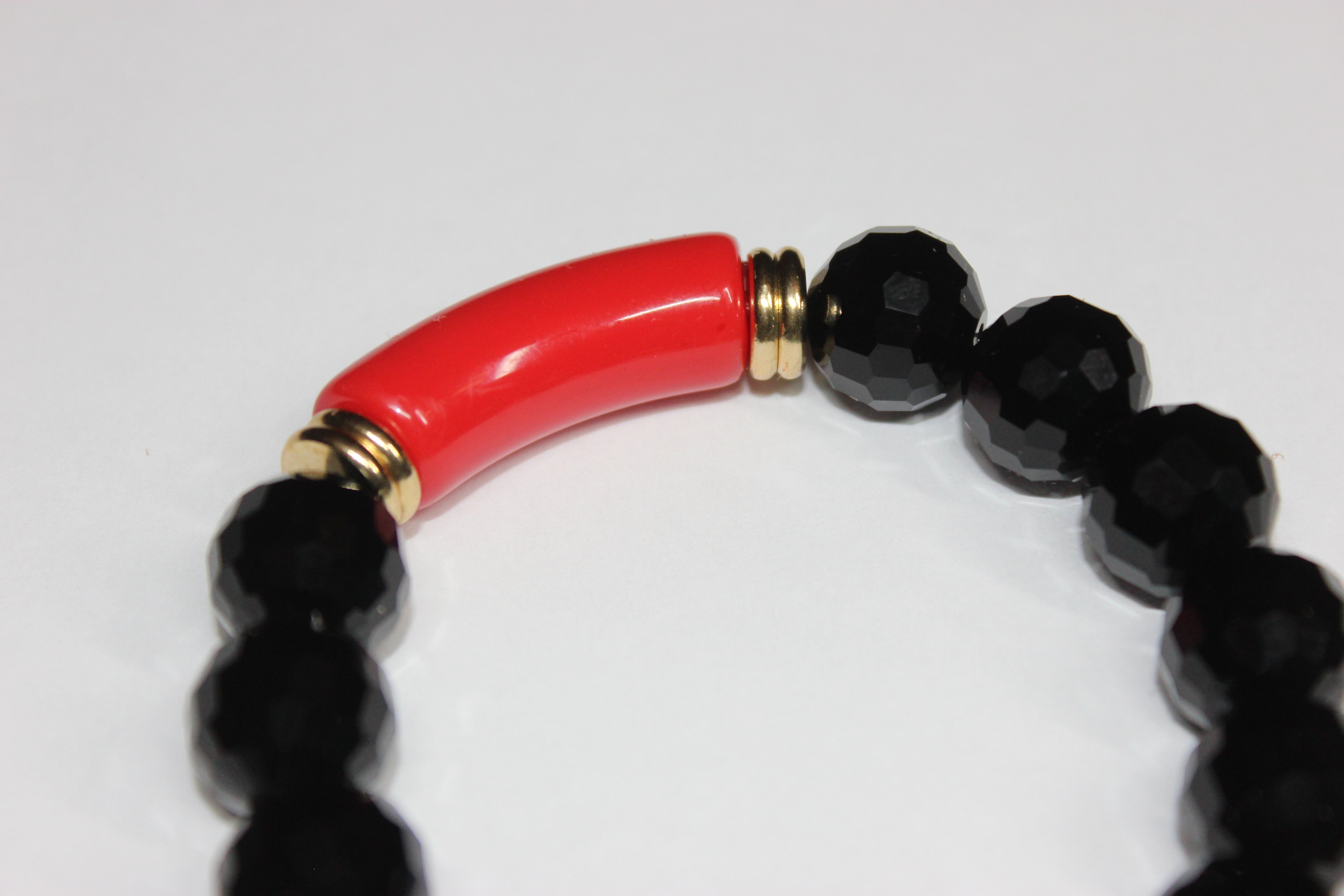 A CBC Collection Black Ice Exclusive Bracelet- Black/Red/Green/Gold