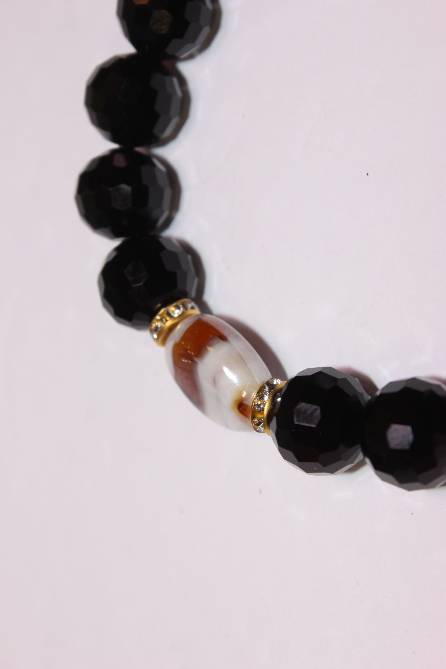 Brown/Gold/Cream Black Ice Bracelet