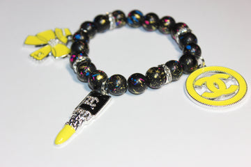 Black & Yellow Charm Bracelet (1)