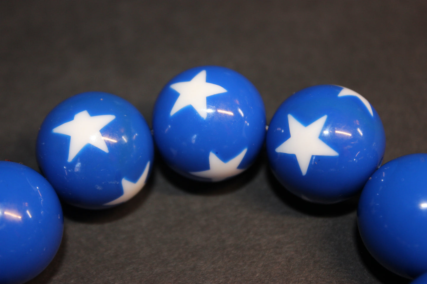 Blue & White Large Beaded Bracelet
