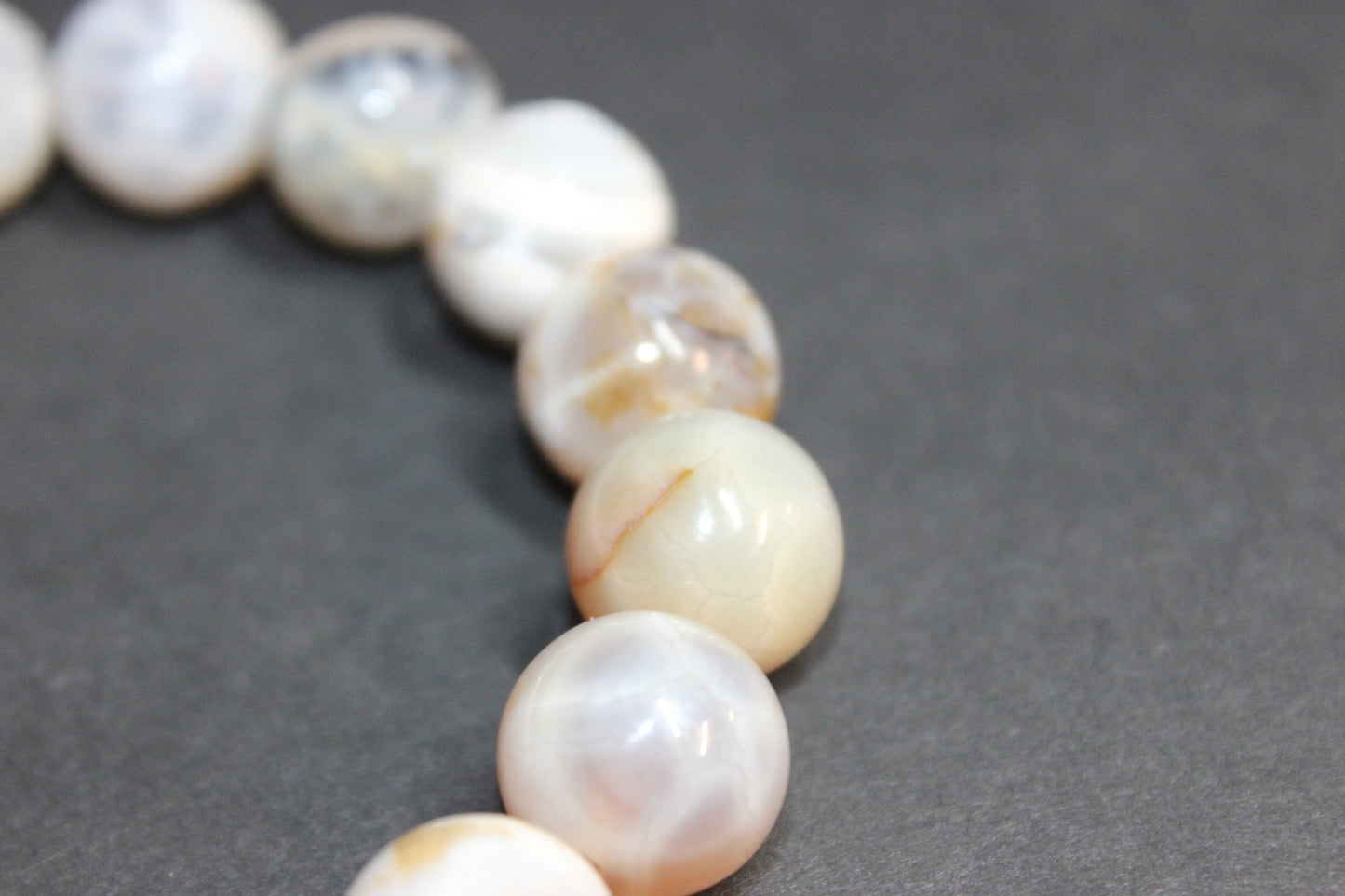 Beige/Tan/Gold Marble Earth-tone Bracelet