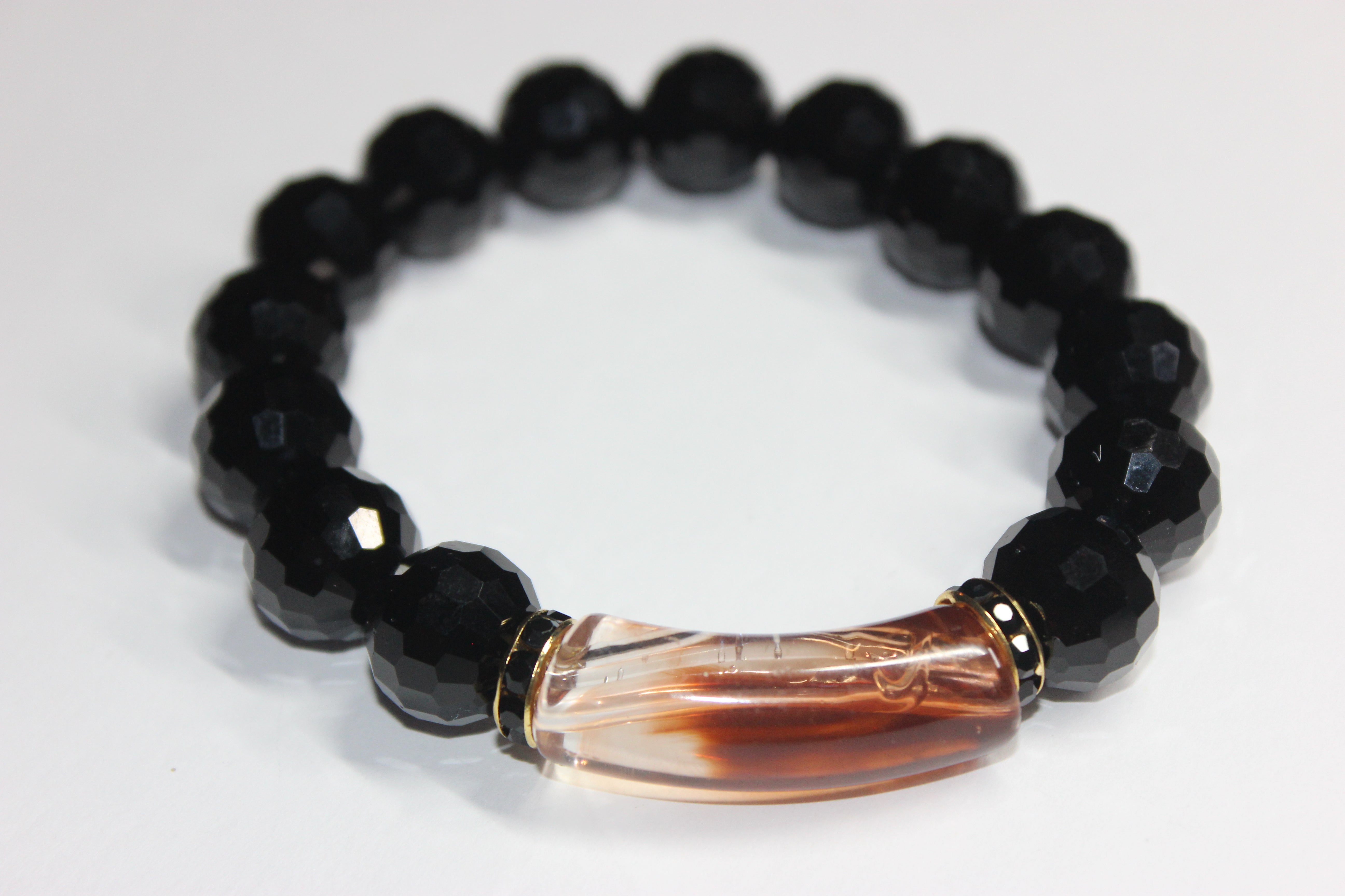 DeJri Black Ice Beaded Bracelet