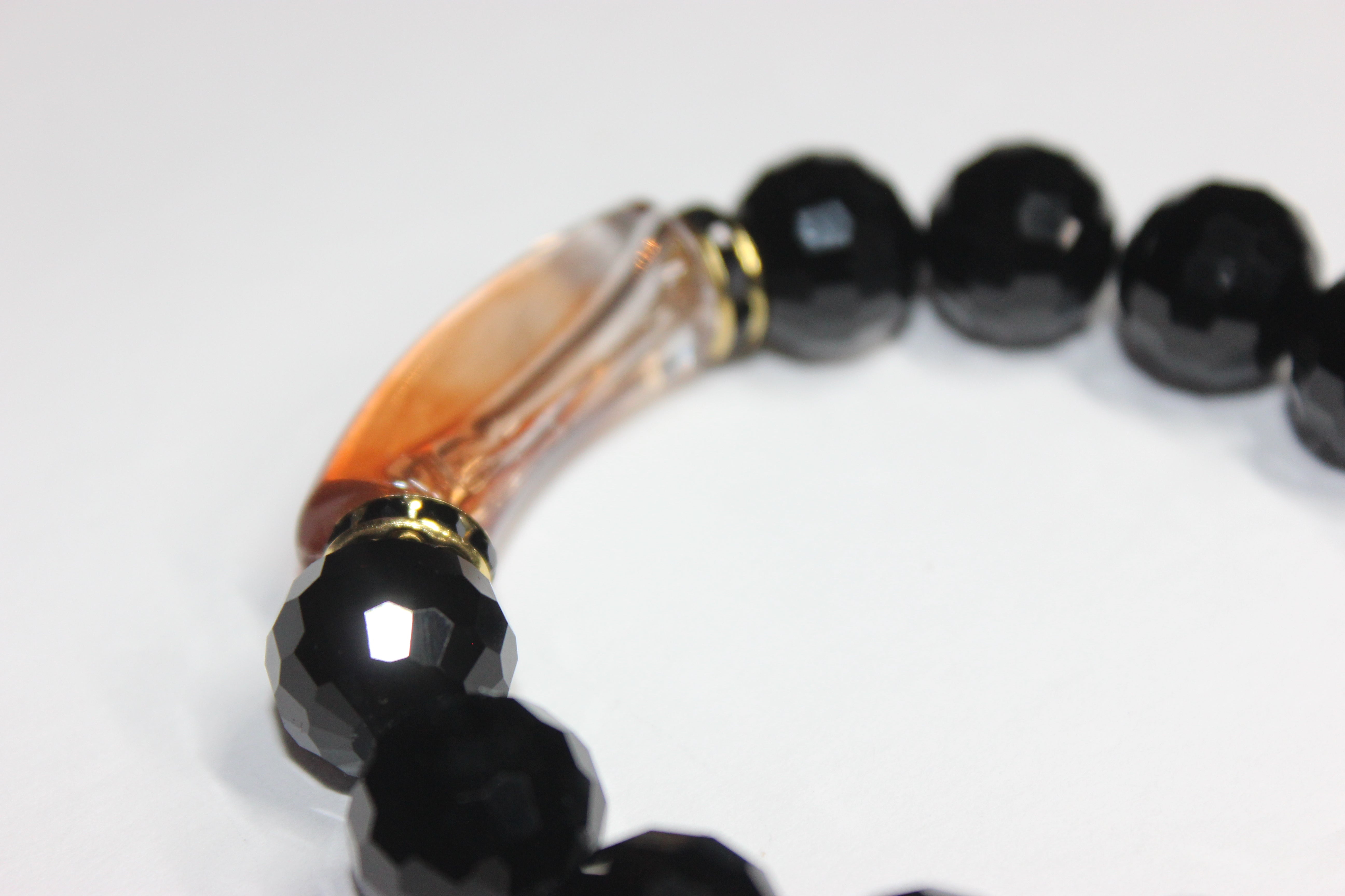 DeJri Black Ice Beaded Bracelet