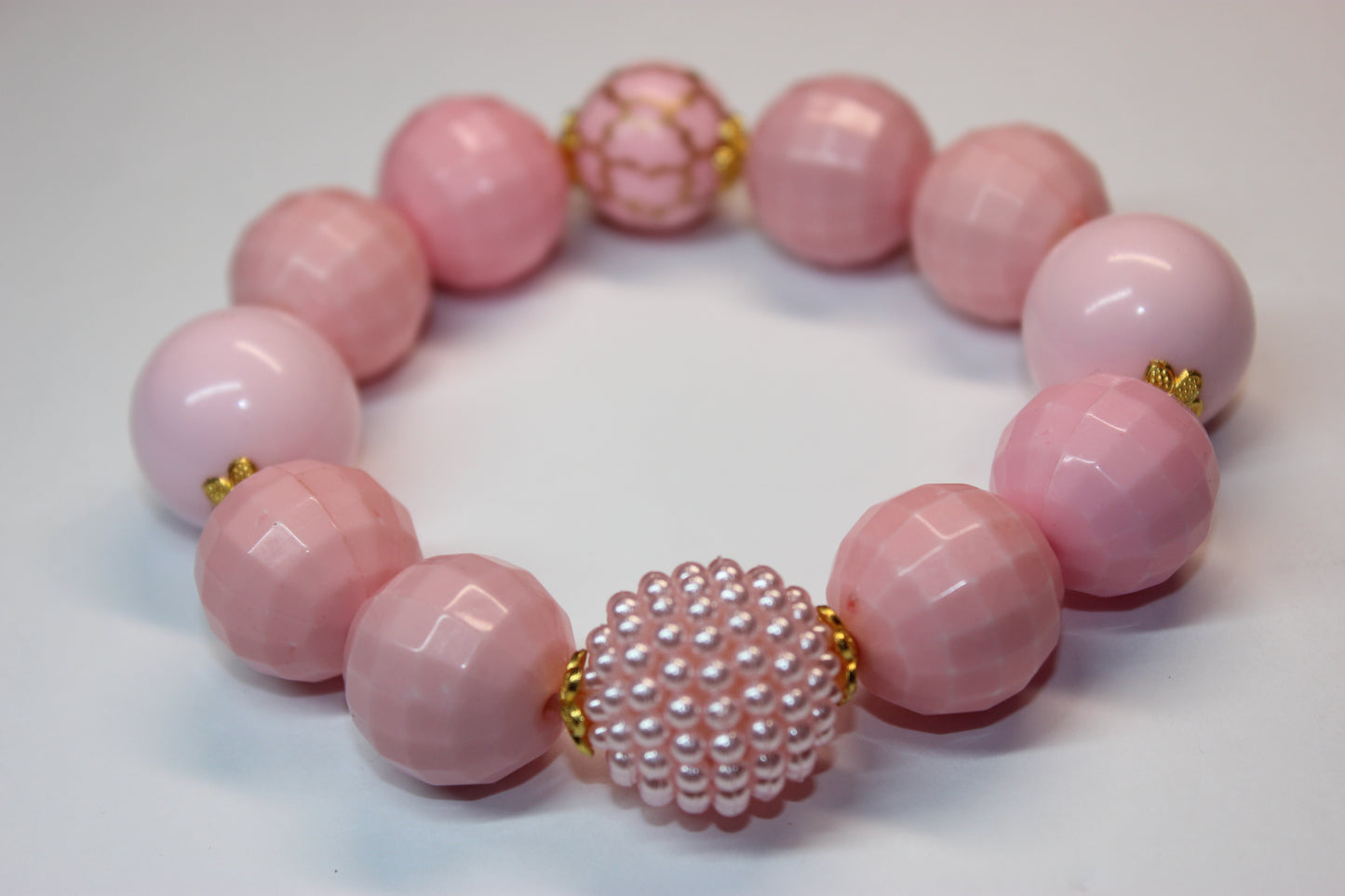 Pink & Gold Bracelet