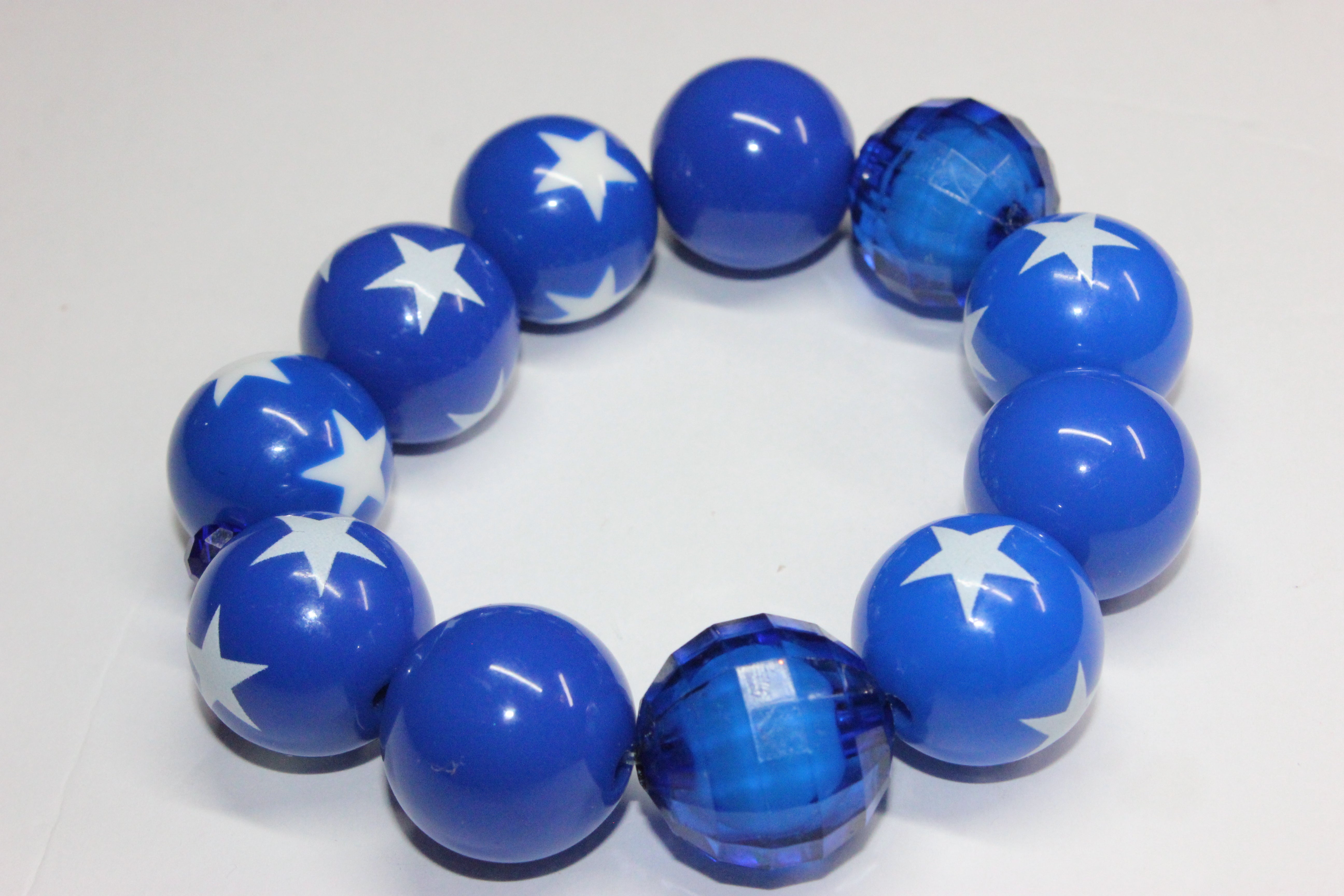 Large Blue & White Bracelet