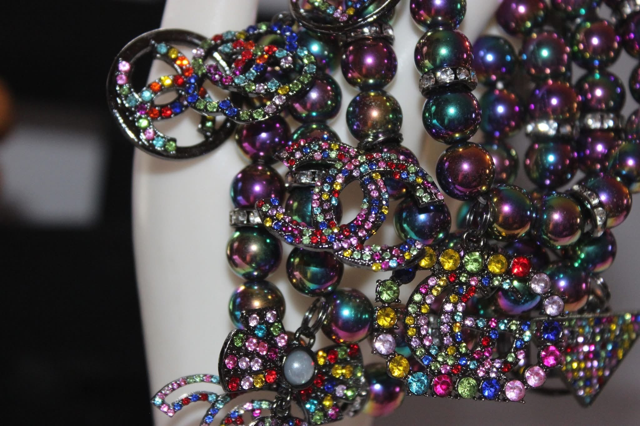 4 Piece Multicolored Charm Bracelet Set