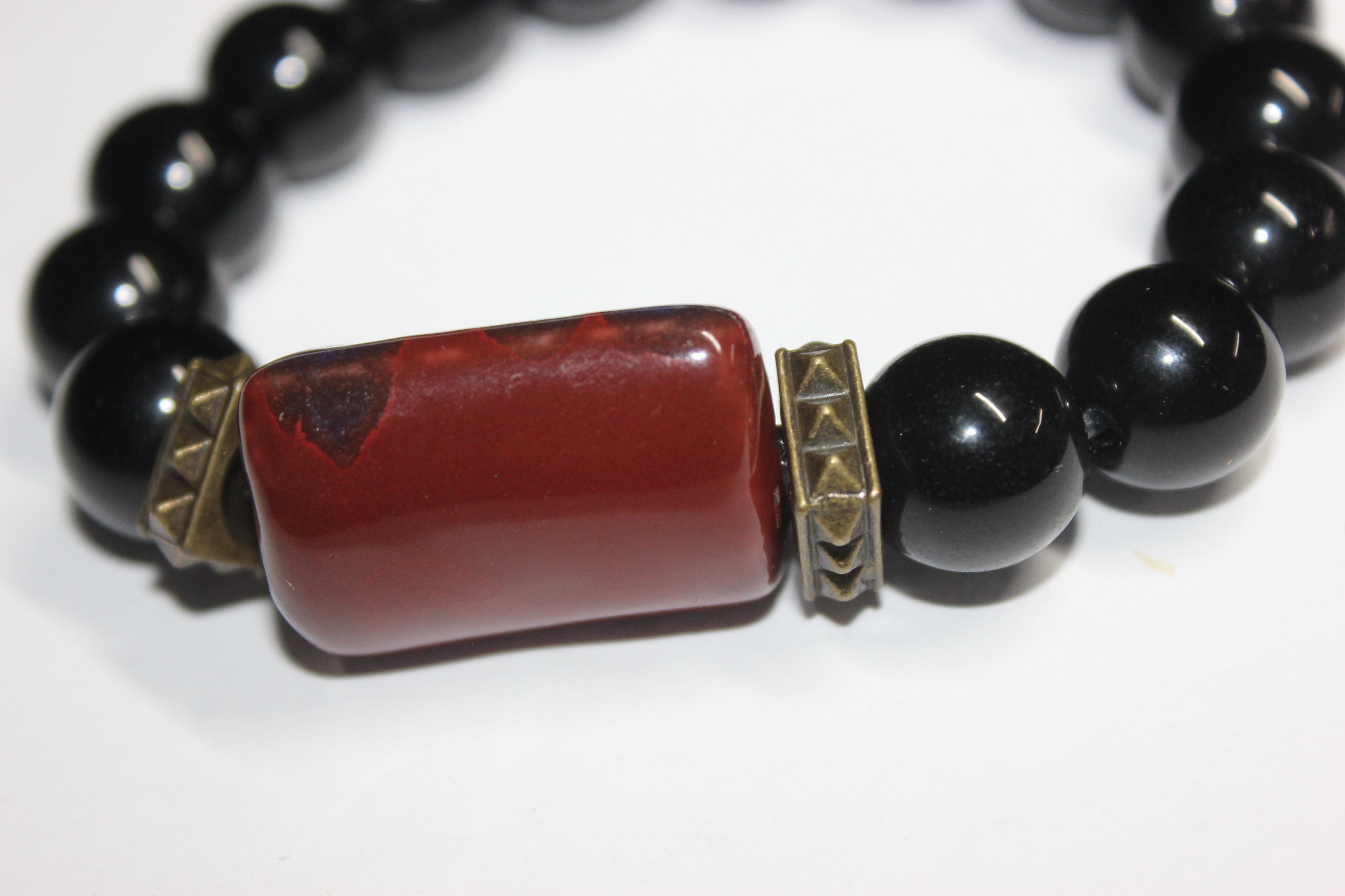 Blárkiv Black Beaded Bracelet