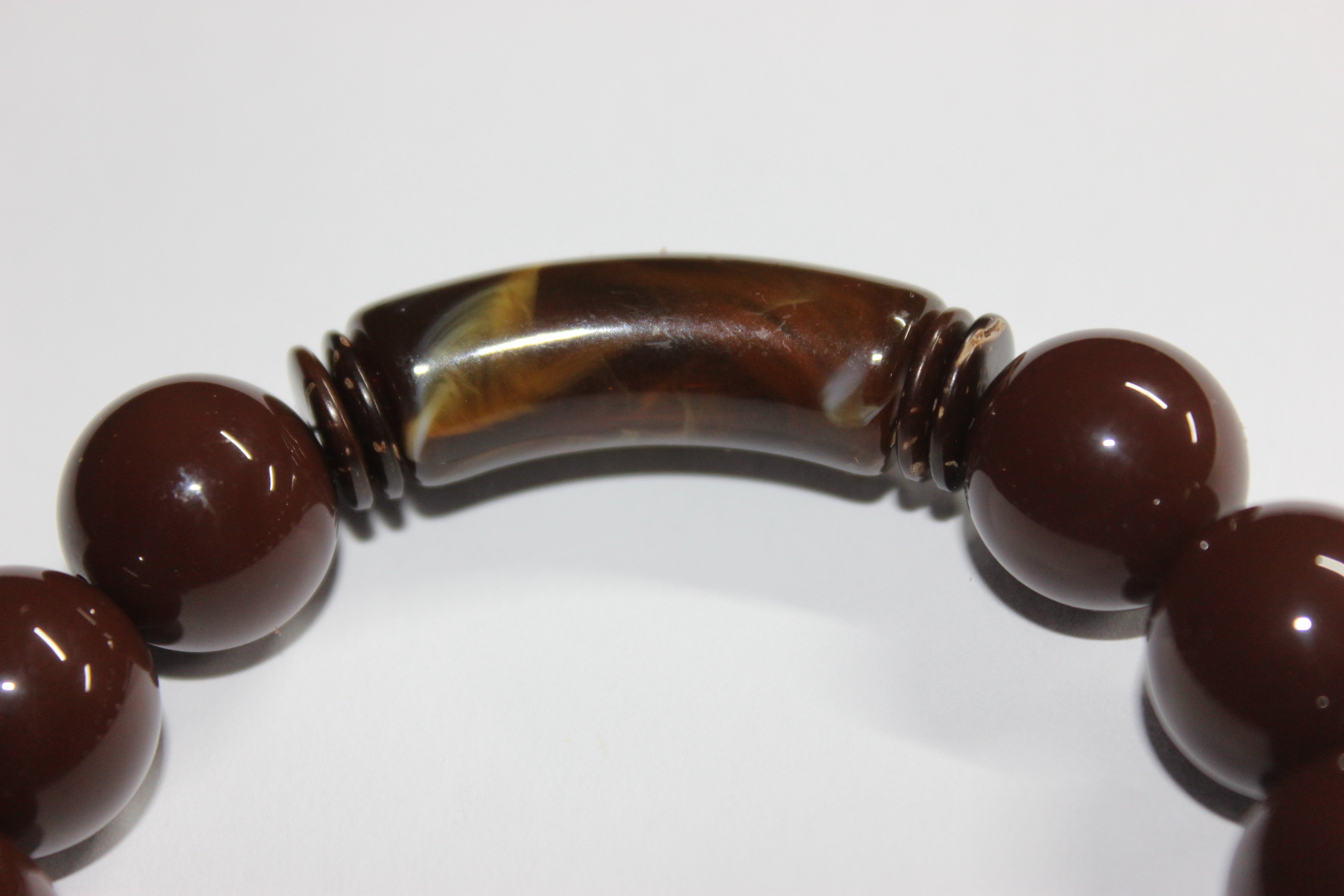 Chocolate Brown Beaded Bracelet