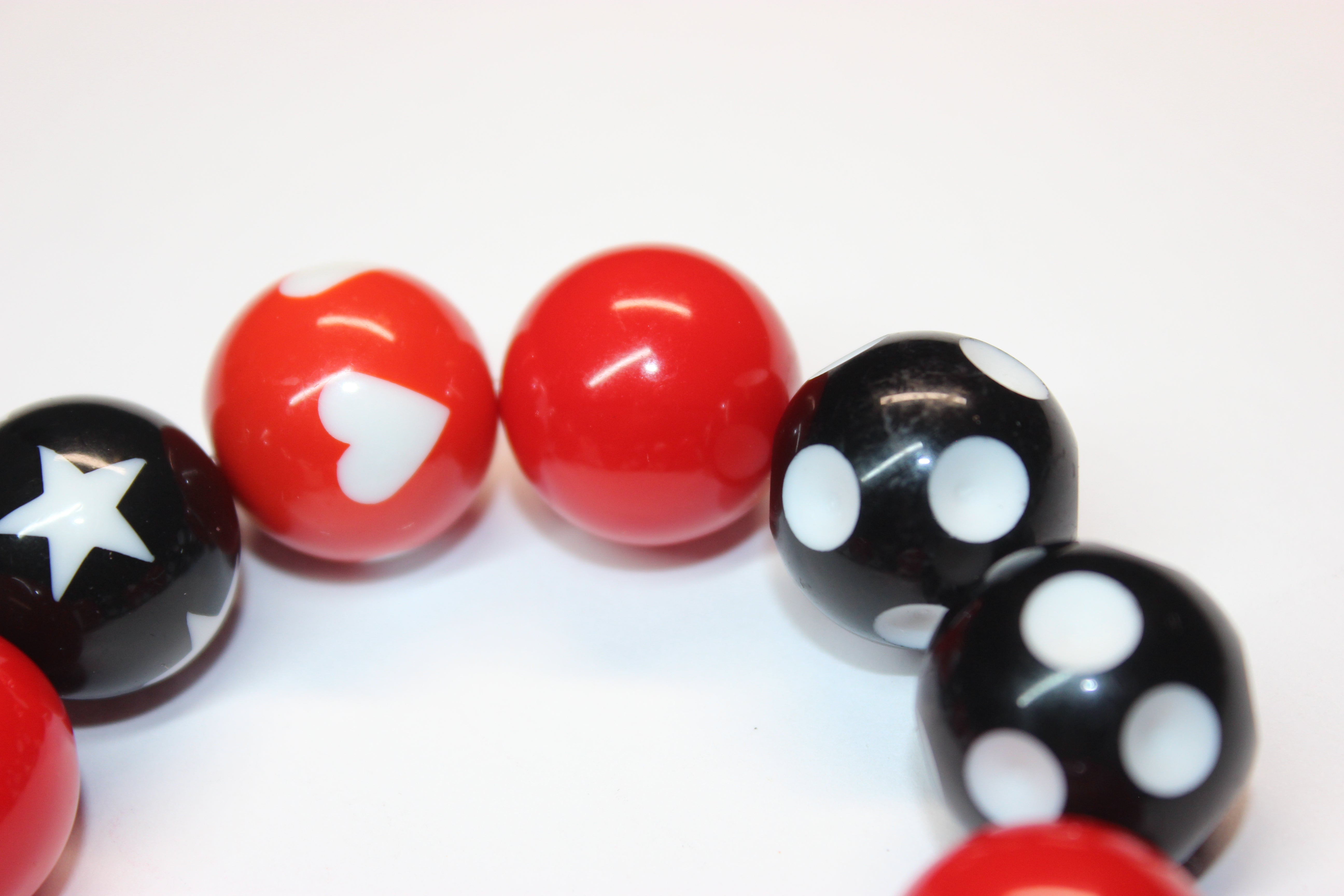 Red Black & White Ladybug Bracelet