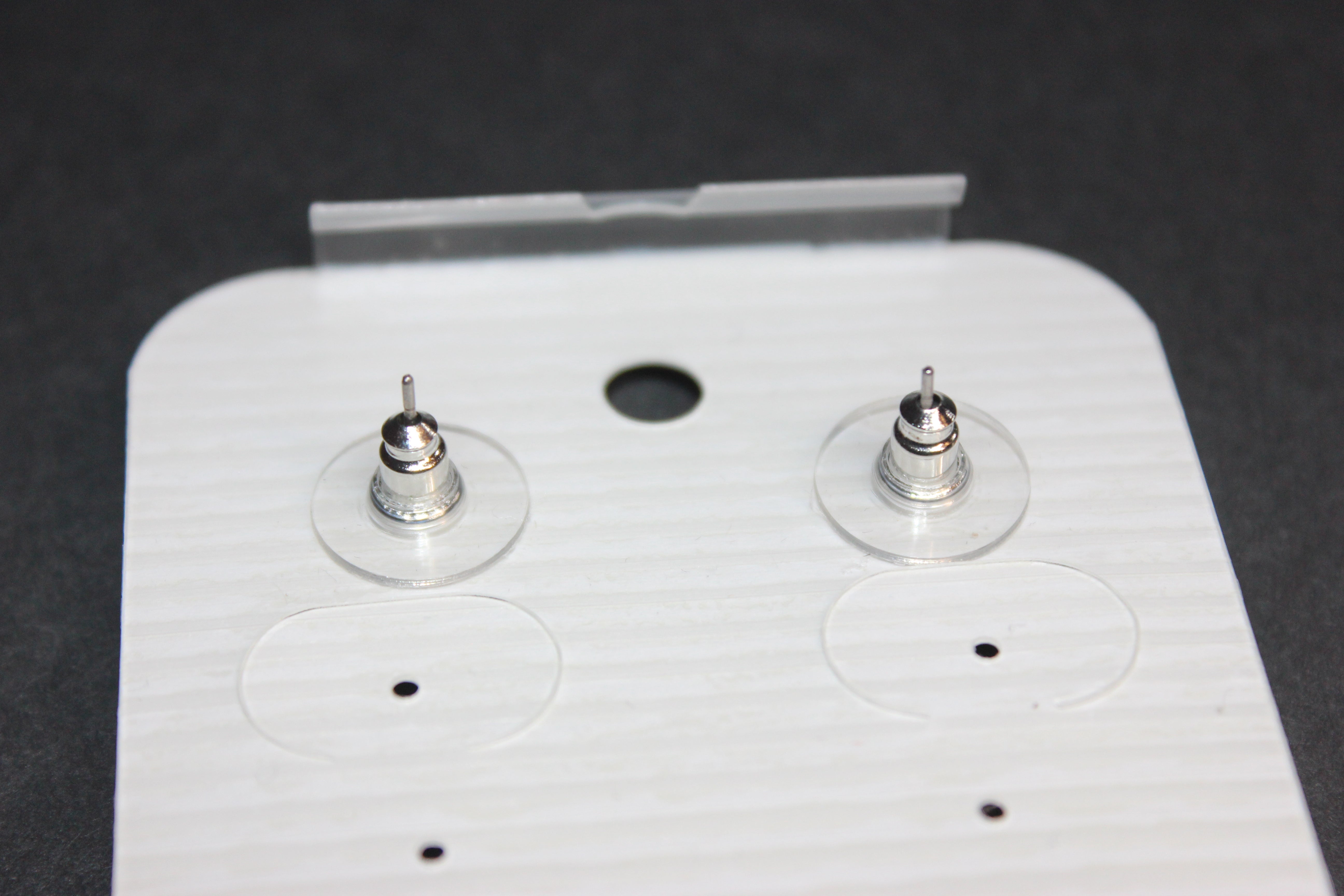 Silver & Clear Rhinestone Earrings