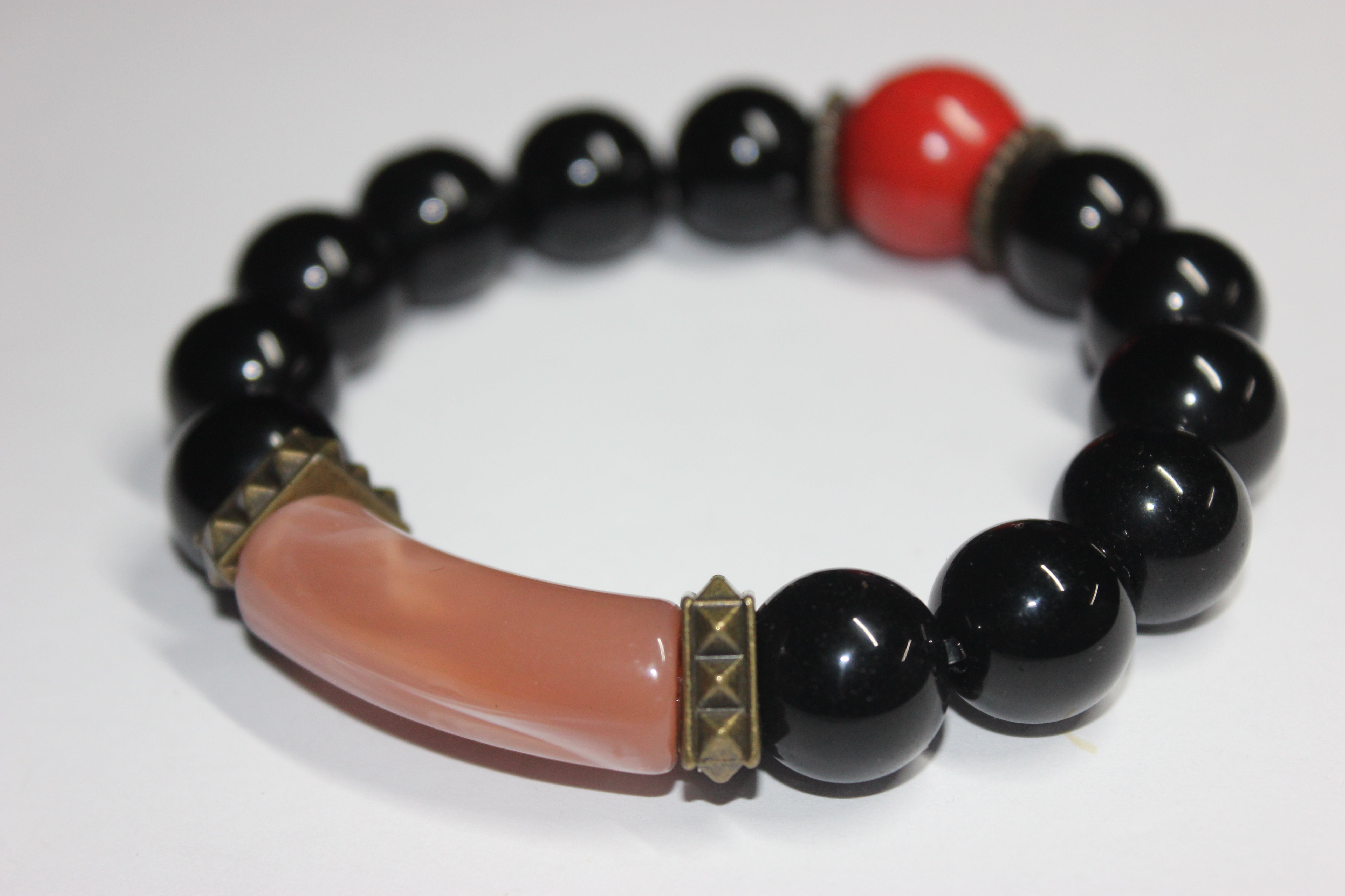 Pàralov Black Beaded Bracelet