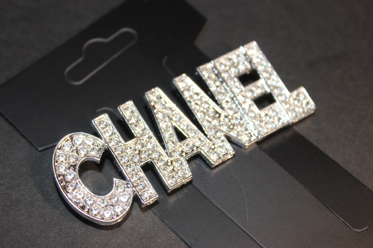 Rhinestone Silver Brooch Pin