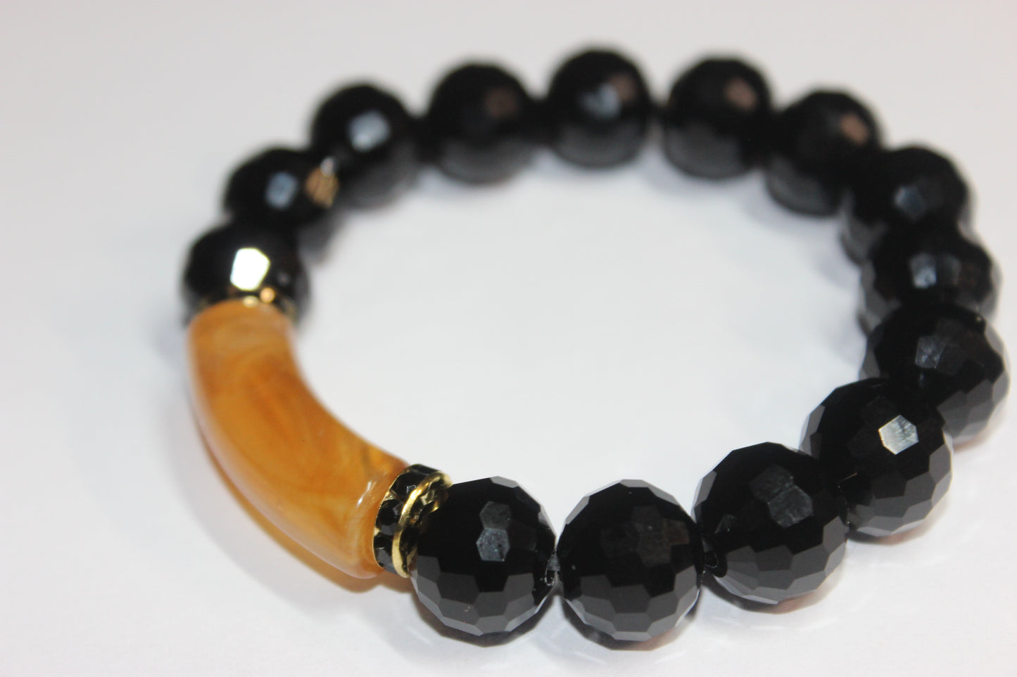Topaz Marble/Gold Black Ice Bracelet