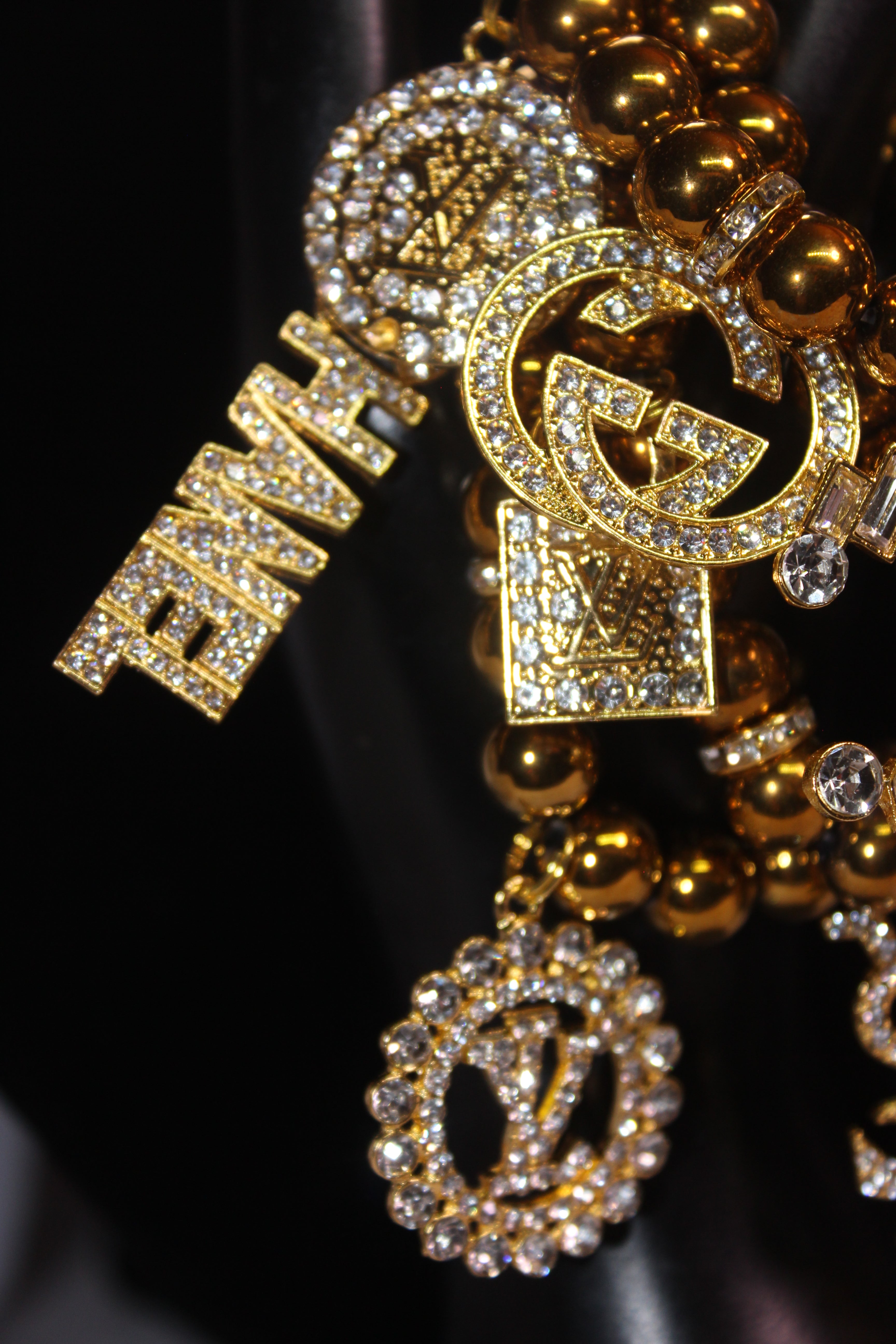 Gold 4 Piece Charm Bracelet Set