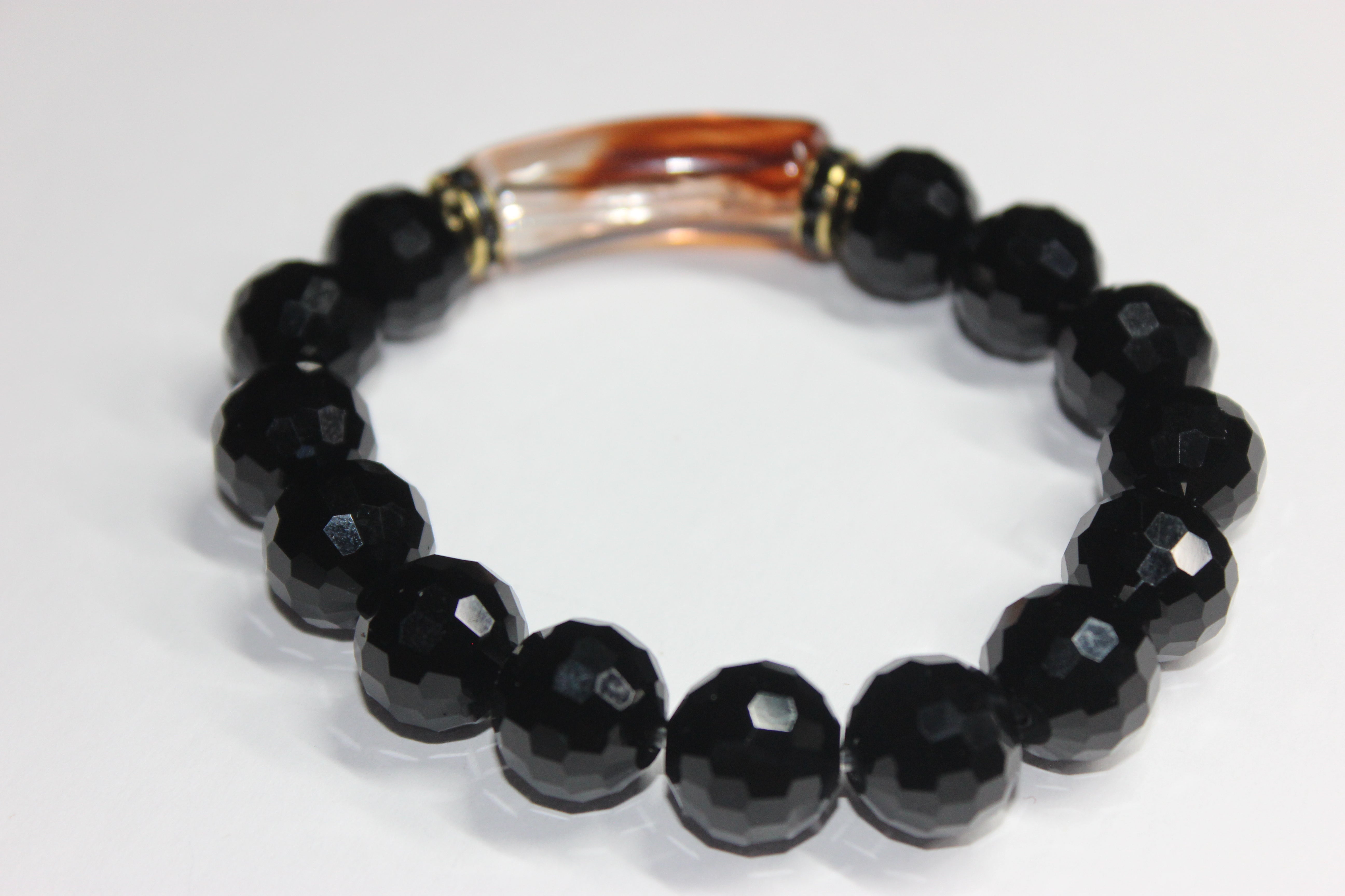 DeJri Black Ice Beaded Bracelet