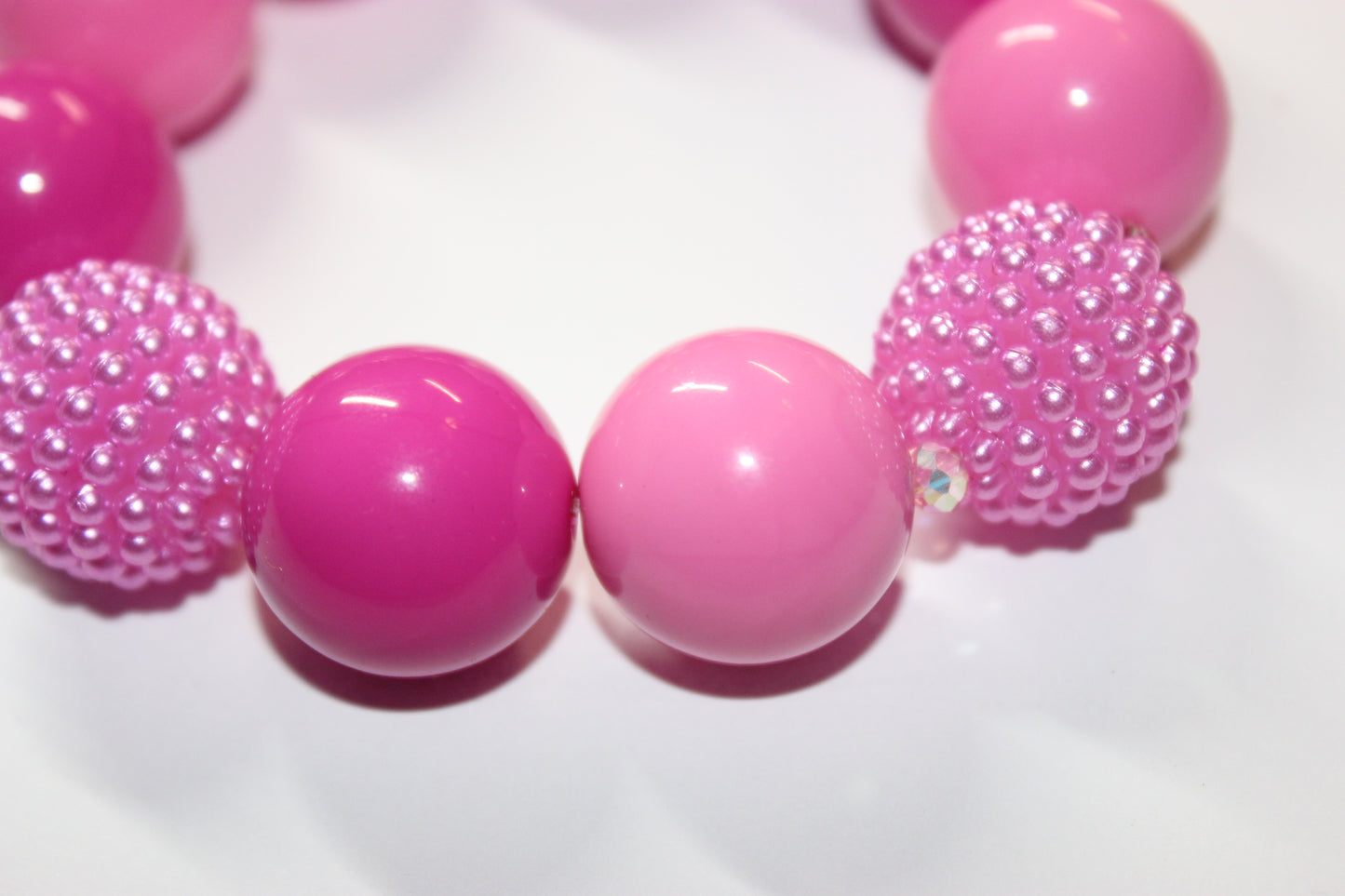 Shades Of Pink Large Beaded Bracelet