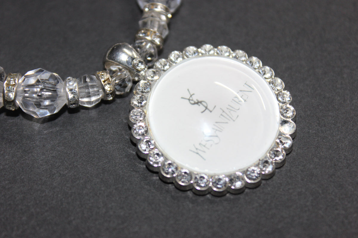 White Pearl Charm Bracelet (Silver)