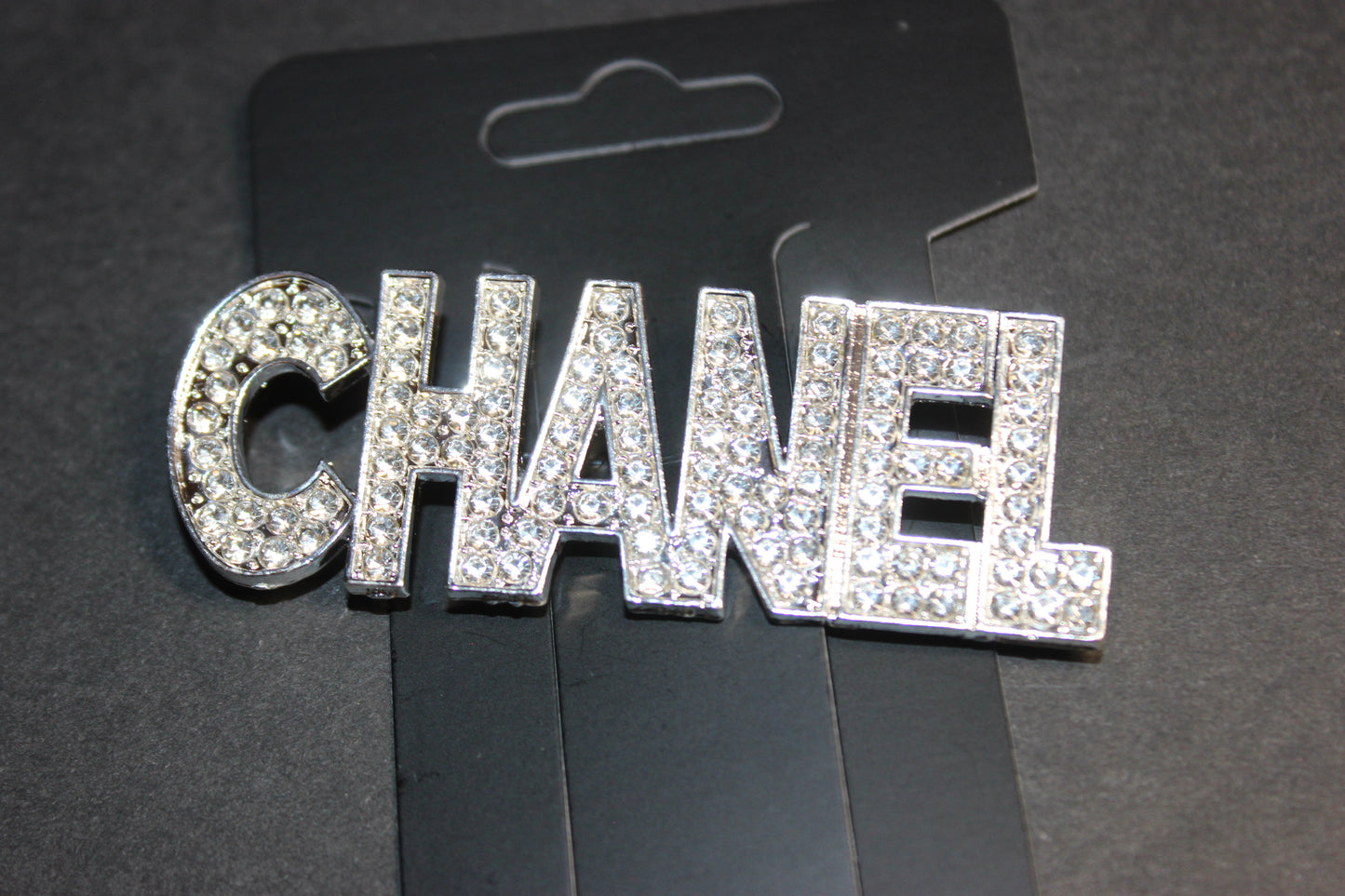 Rhinestone Silver Brooch Pin