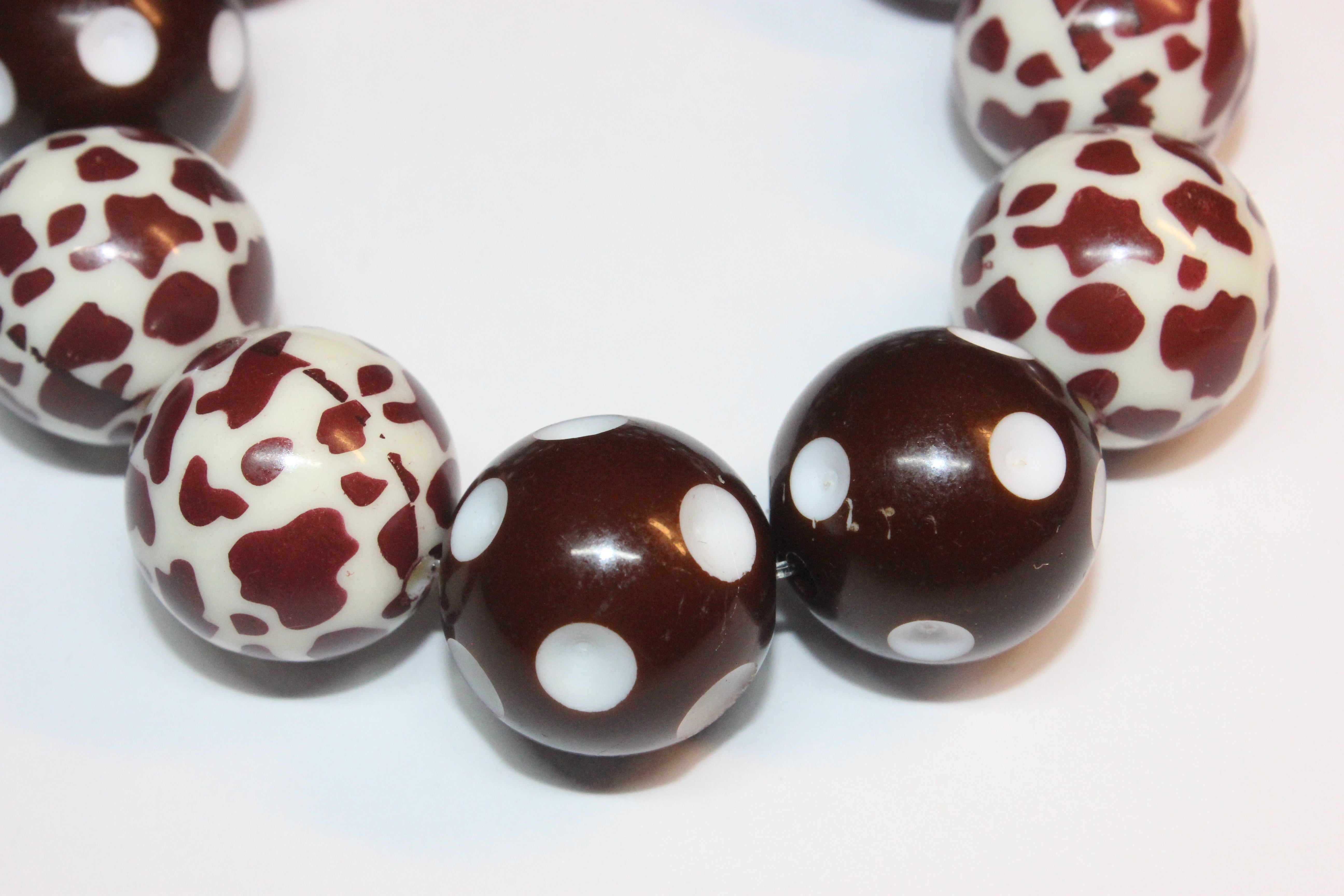 Shades Of Brown Large Beaded Bracelet