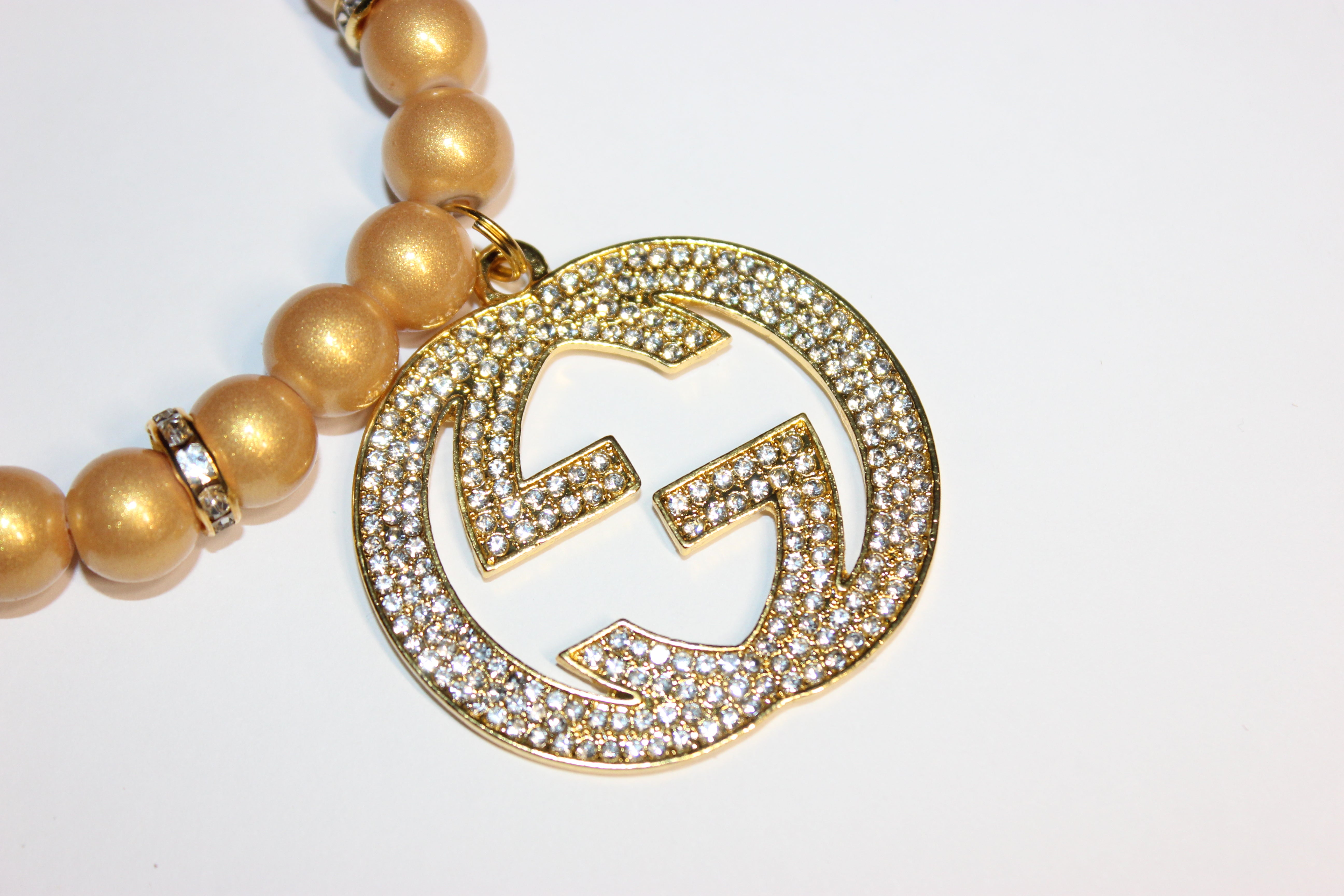Mustard & Gold Charm Bracelet (1)