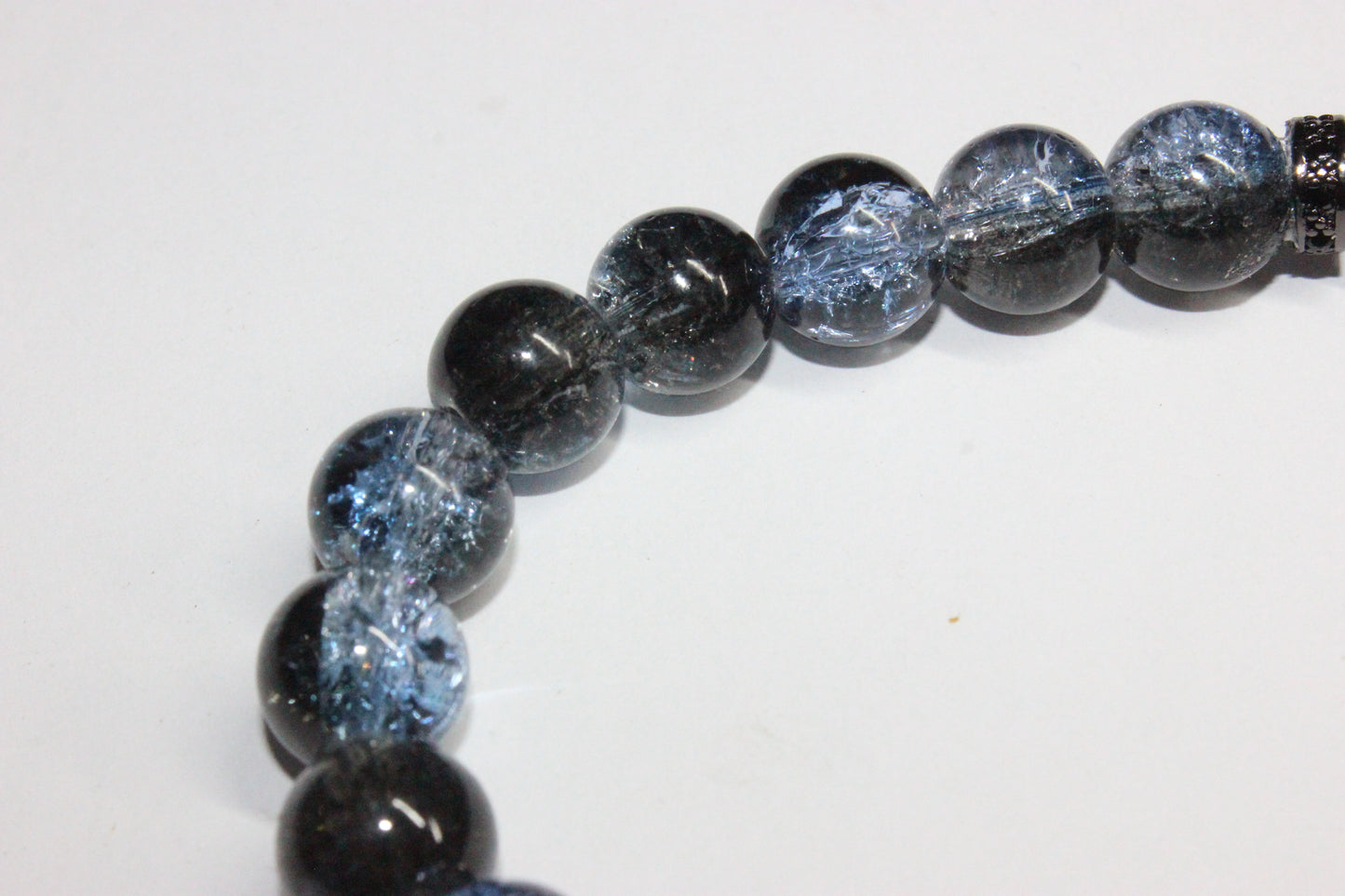 Black & Blue Beaded Bracelet